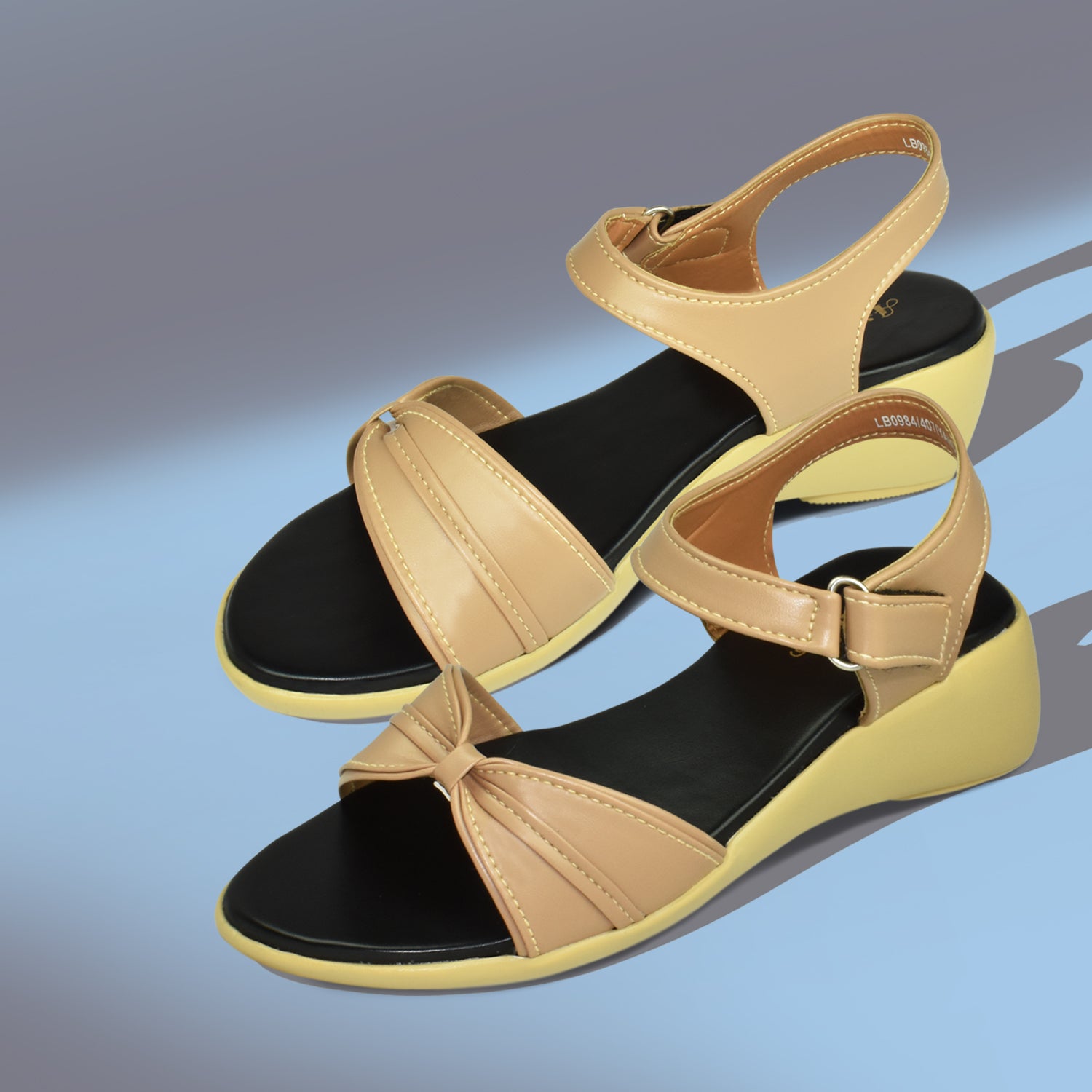 Ajanta Women Sandals with Adjustable Ankle Strap | Stylish Design and Cushioned Sandal for Office, Party and Formal Occasions EL4016