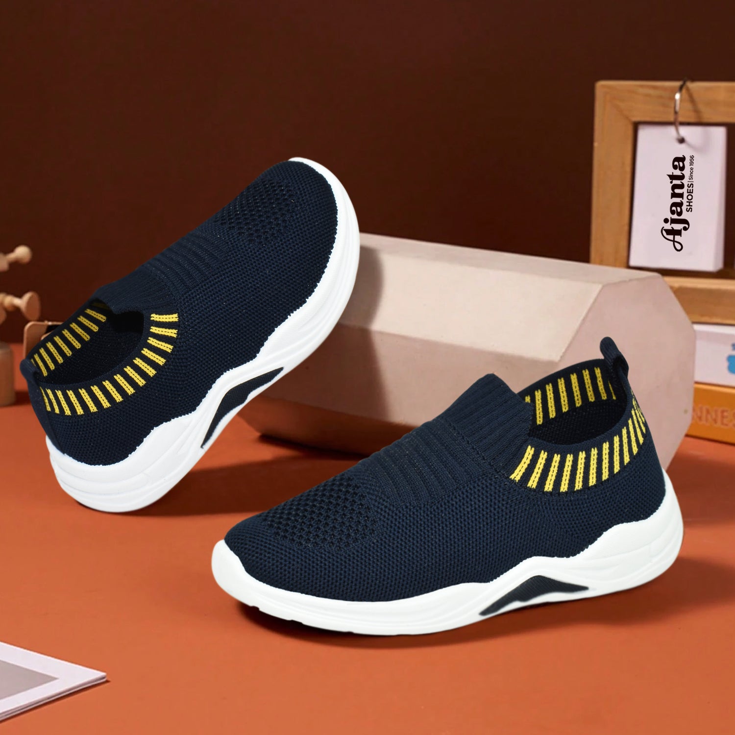 AJANTA Kids Classic Ultra Soft Knitted Upper Casual Shoes| Comfortable & LightWeight| Stylish & Anti-Skid| Indoor & Outdoor Casual Shoes KS0392