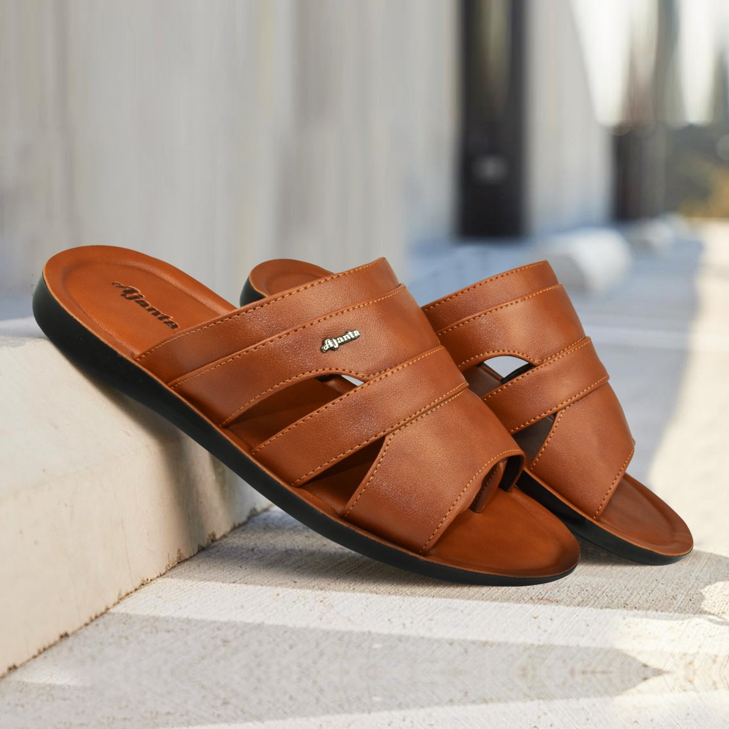 AJANTA Men Sandal| Stylish| Fancy| Men Classic Sandal | Anti Slip Outdoor Sandal EG3012