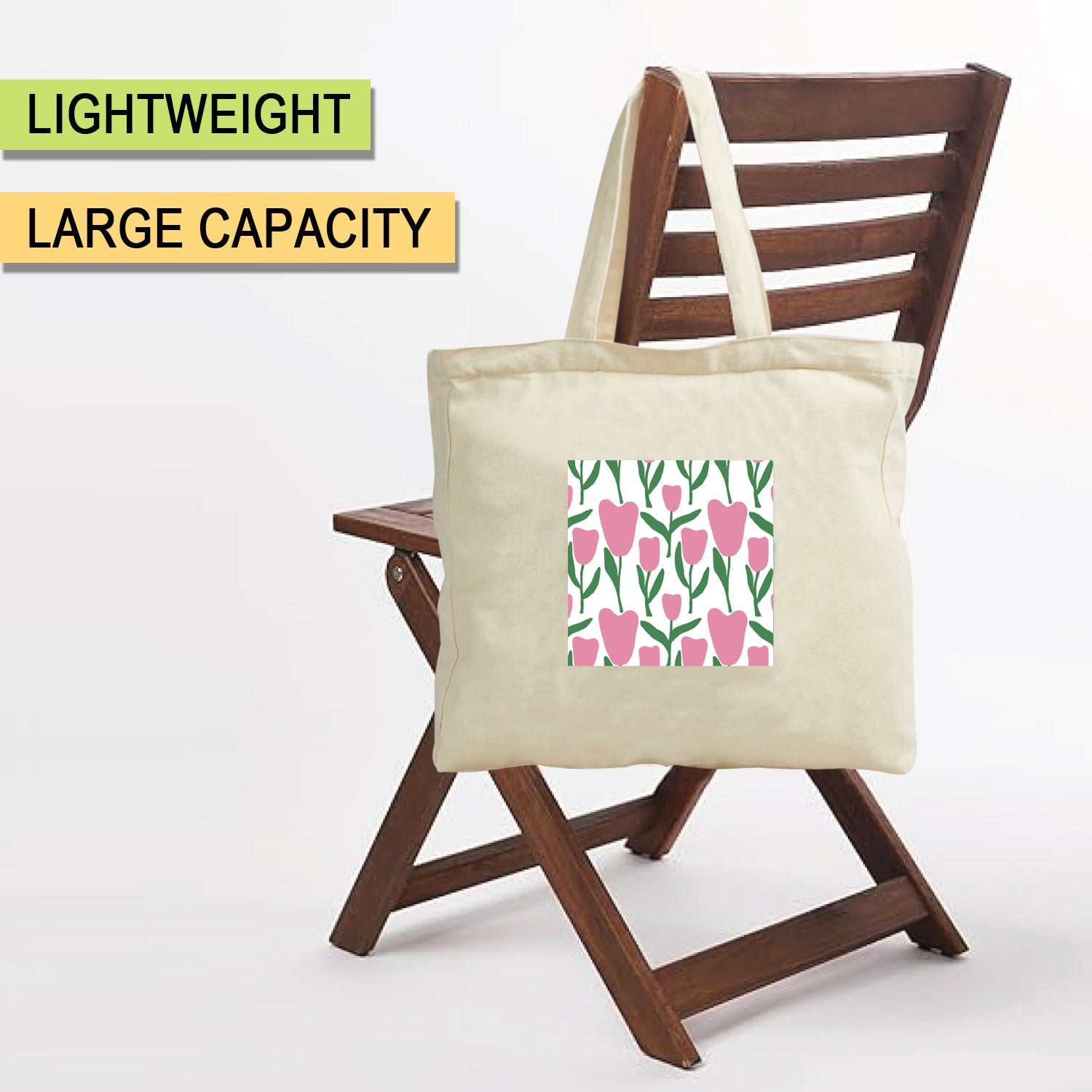 Ajanta Canvas Tote Bag with Zip for Women