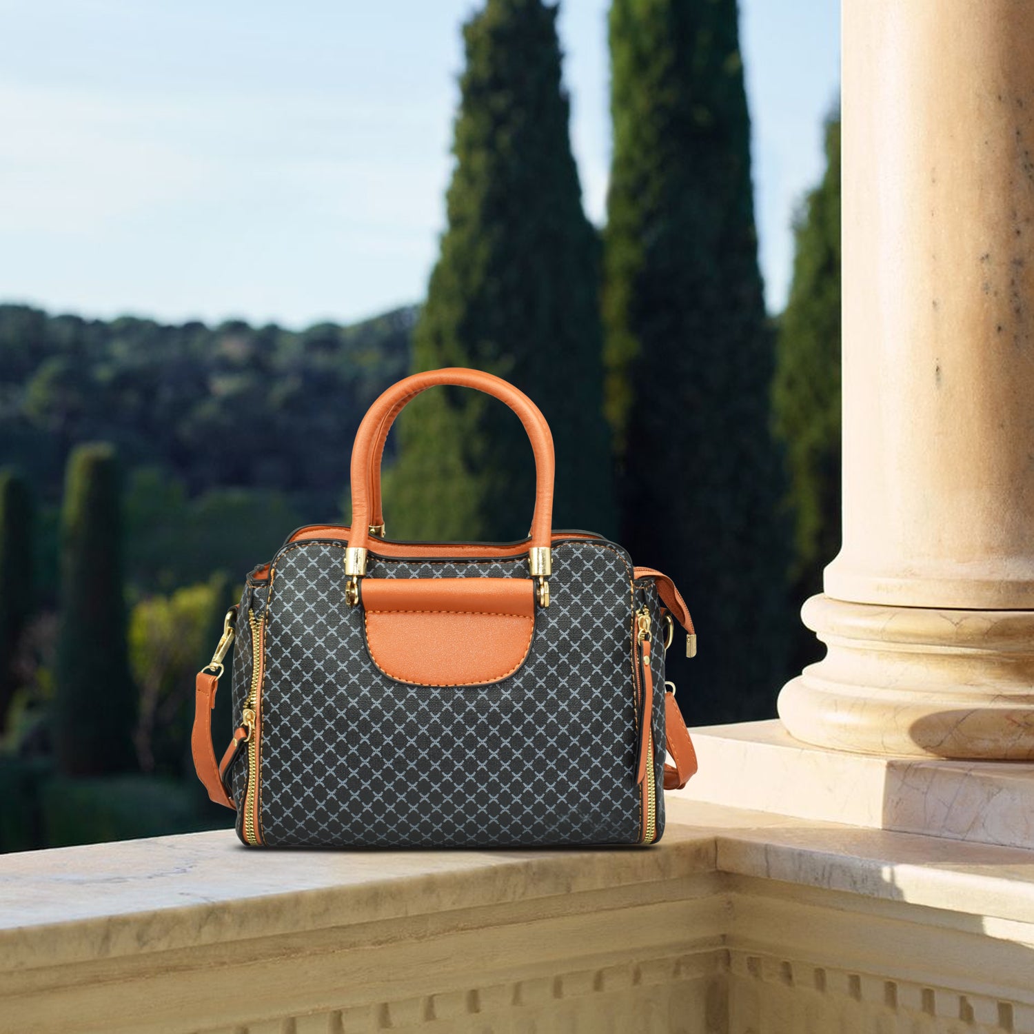 AJANTA QIARRA Women Zip Handbag for Women – Secure and Women's Party Purse With Minimalist Design VB8064