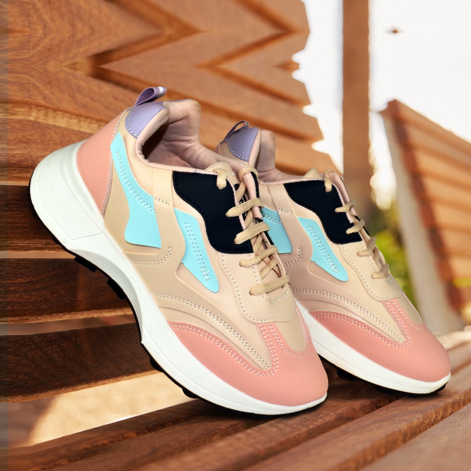 AJANTA Women Lightning Chunky Sneakers | Stylish,Lightweight,Comfortable,Trendy Streetwear Sneakers EL5039