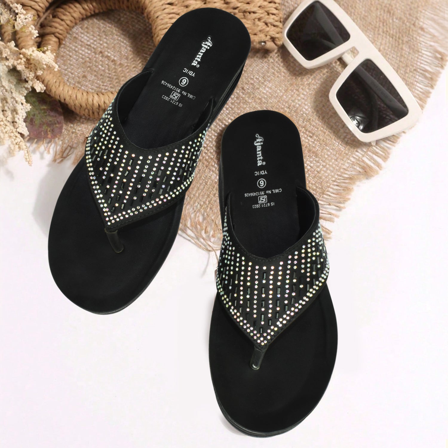 AJANTA Comfortable Flat Fashion Slip-on Slipper for Women,Chappal for Women & Girls EL1023