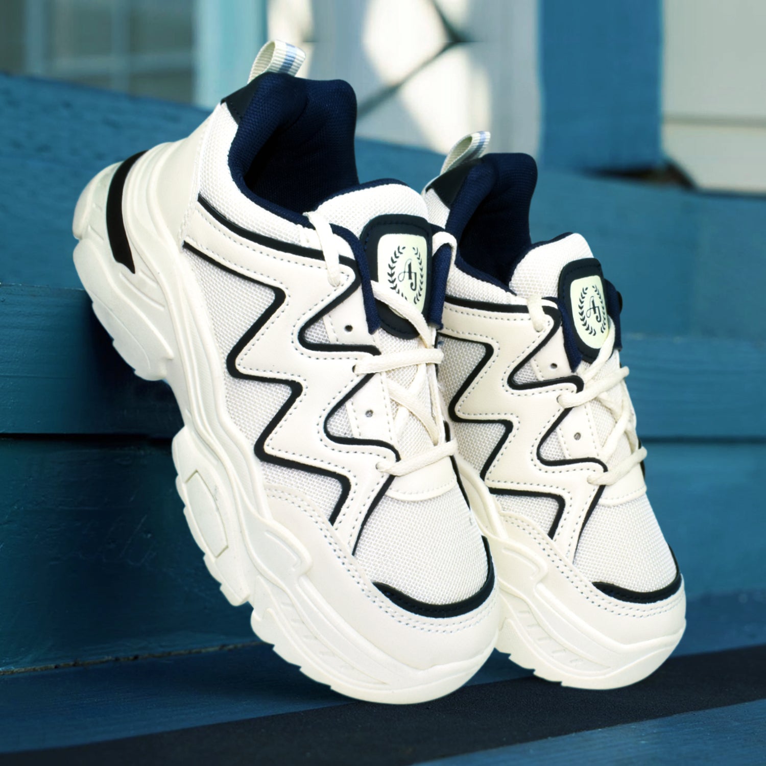 AJANTA Women White Lightning Sneakers Stylish| Lightweight