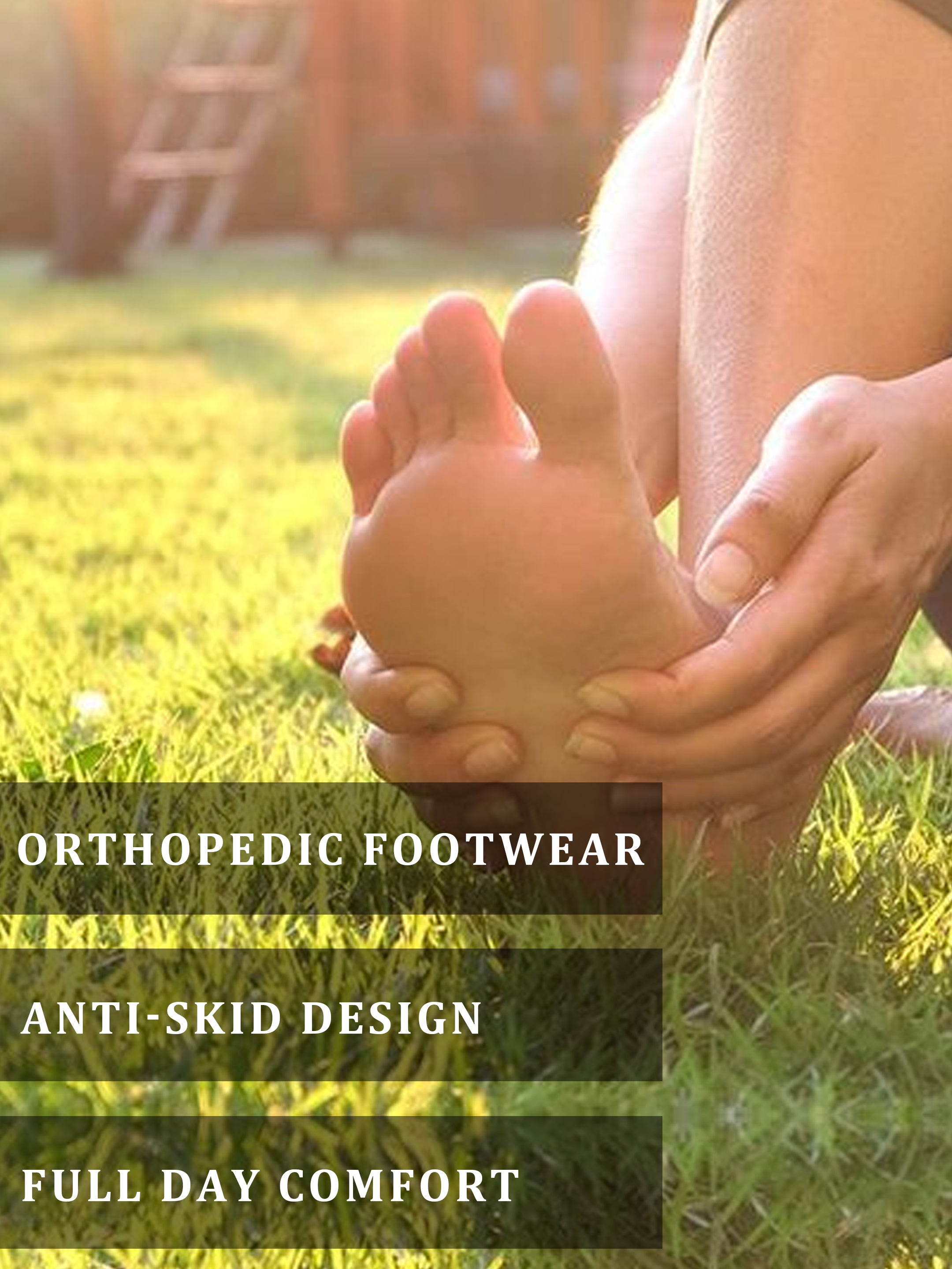 Ortho Cheer Men's Orthopedic and Diabetic Friendly Super Soft, Lightweight & Comfortable Slipper AO2006