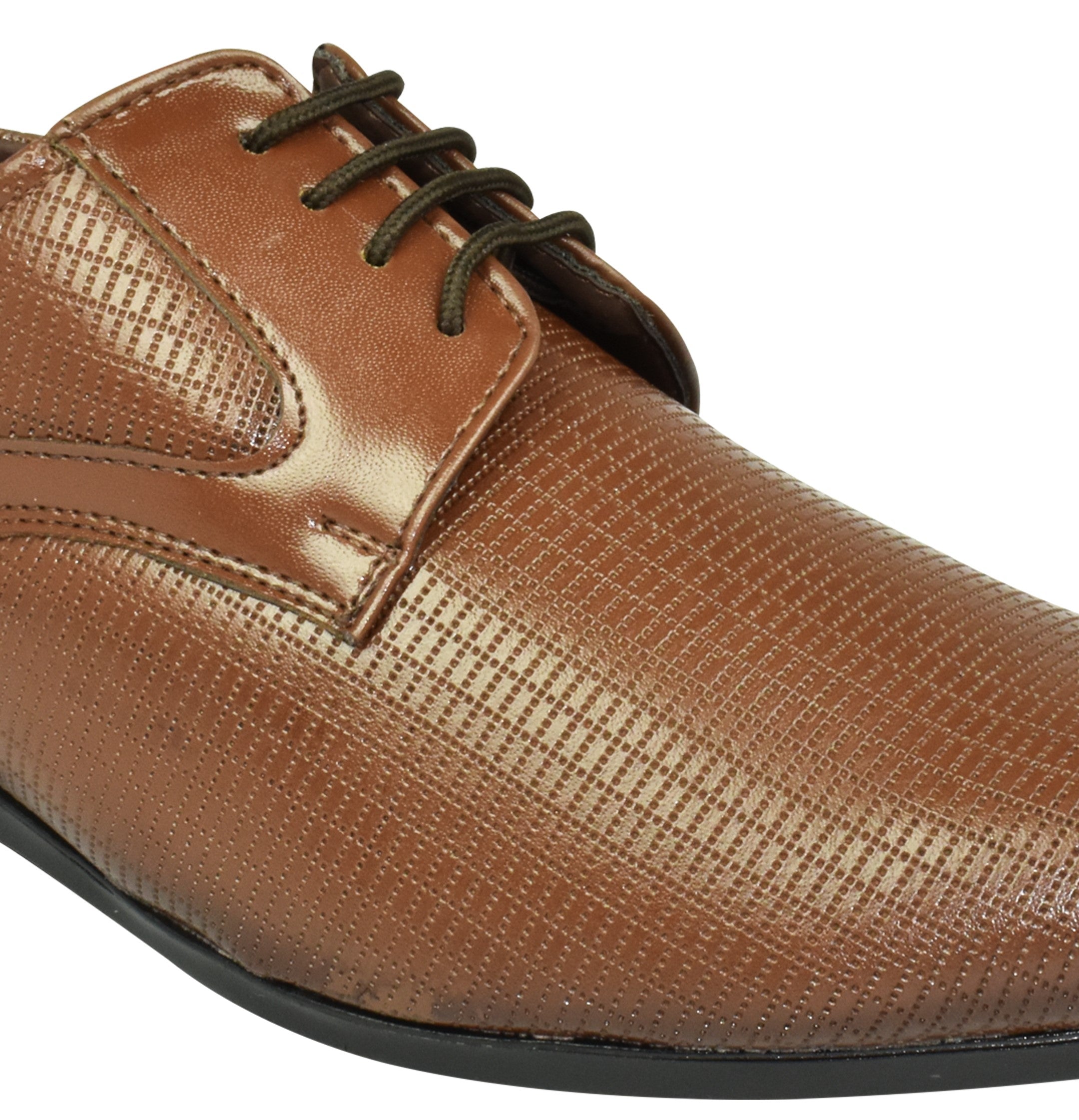 Imperio by Ajanta Men’s Tan Lace-Up Formal Shoes