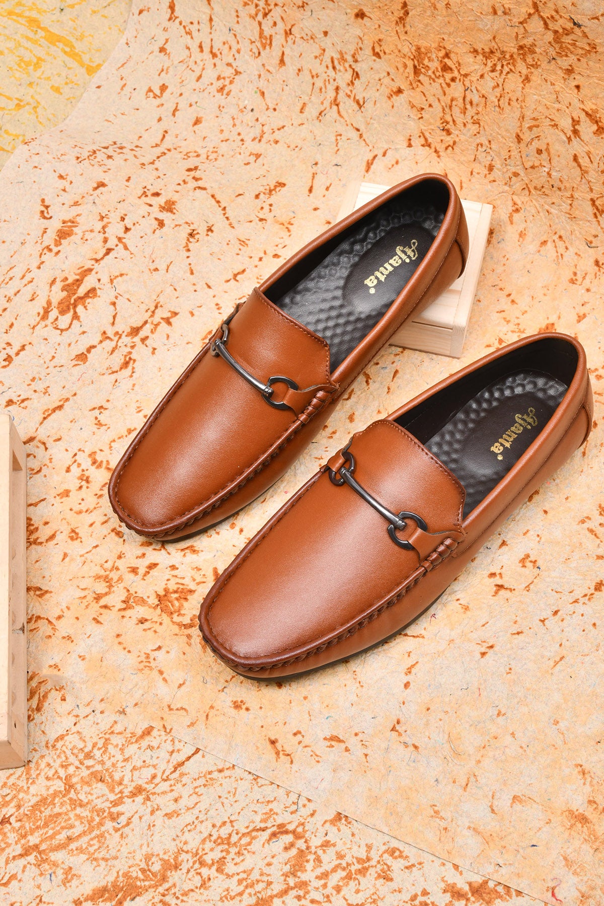 Ajanta Men Loafers / Men’s Non-Slip Loafers / Classic Formal Design with Anti-Skid Grip EG4003