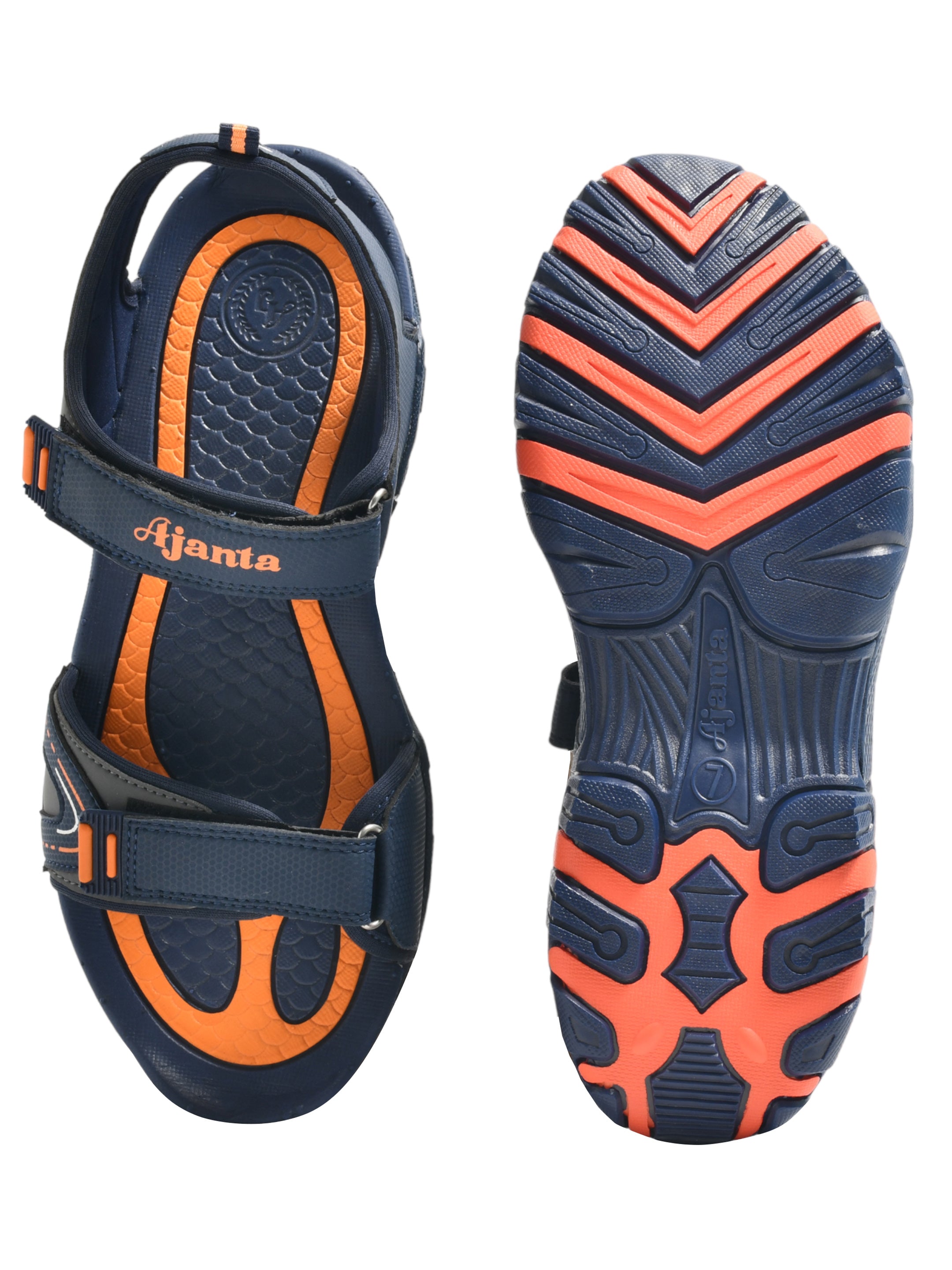 Ajanta Men Sports Sandal / Adjustable Velcro Straps with Anti-Skid Sole / Men’s Running & Sports Sandals EG2005