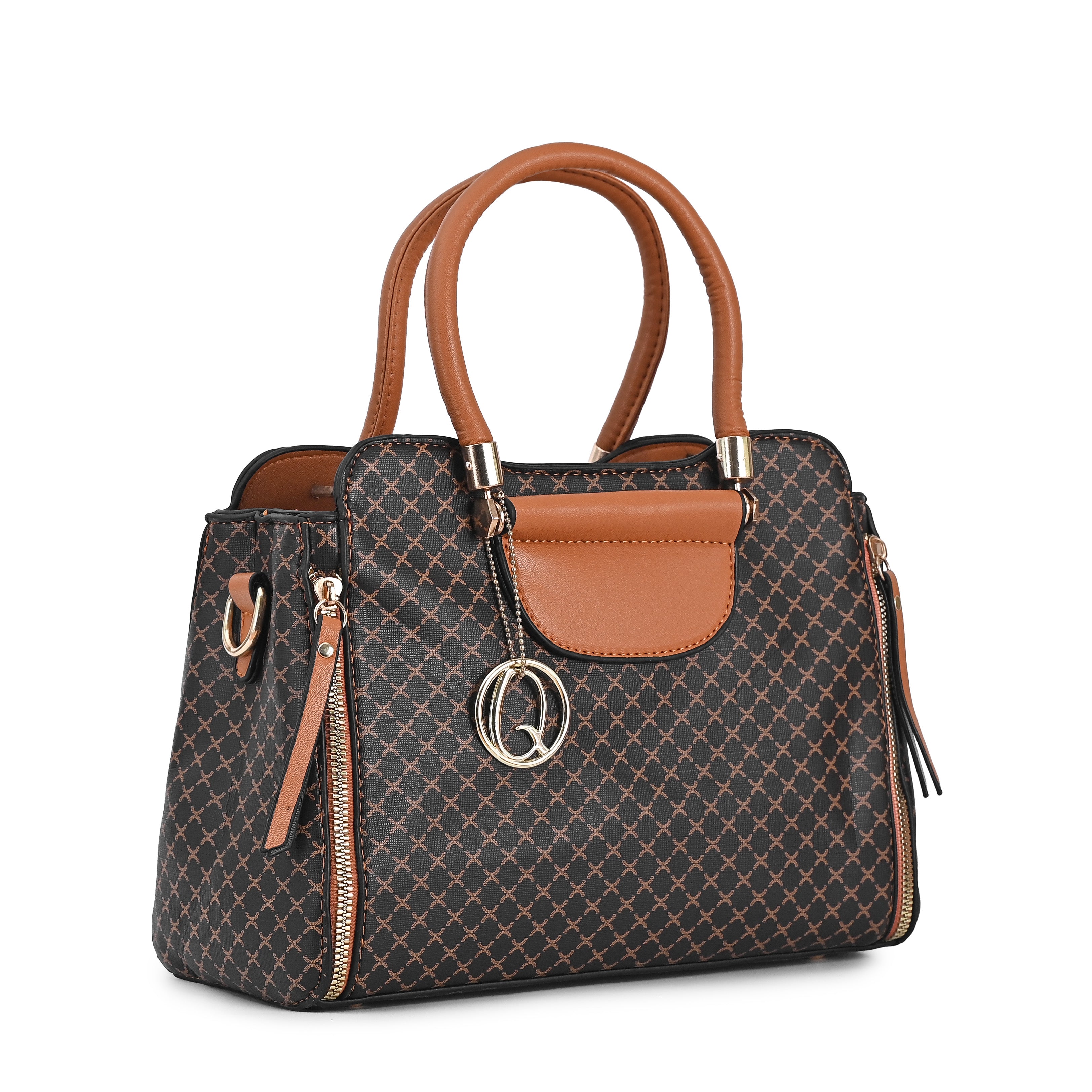 QIARRA Women's Brown bag, Satchel bag for Women – Secure and Women's Party Purse With Minimalist Design VB8065