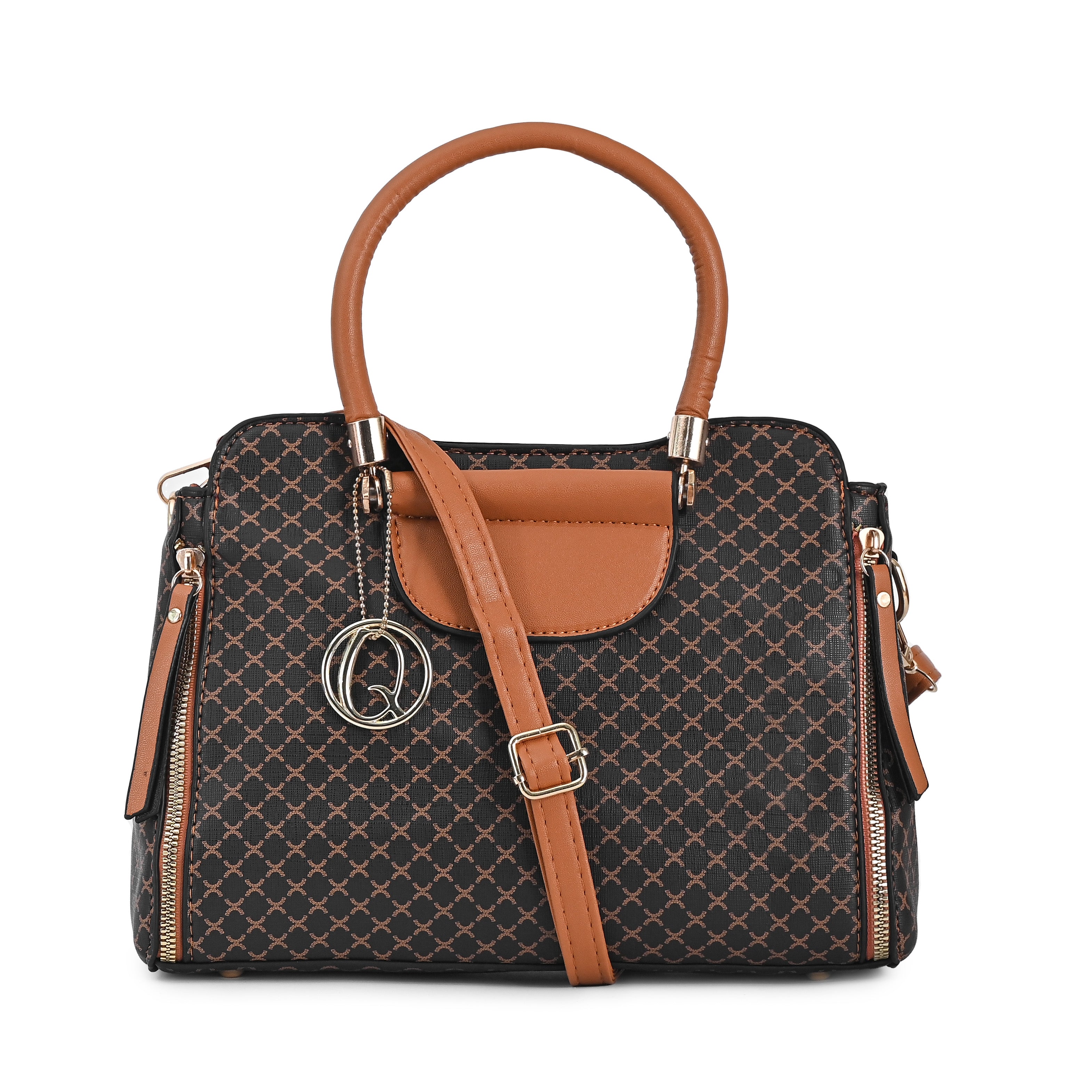 QIARRA Women's Brown bag, Satchel bag for Women – Secure and Women's Party Purse With Minimalist Design VB8065