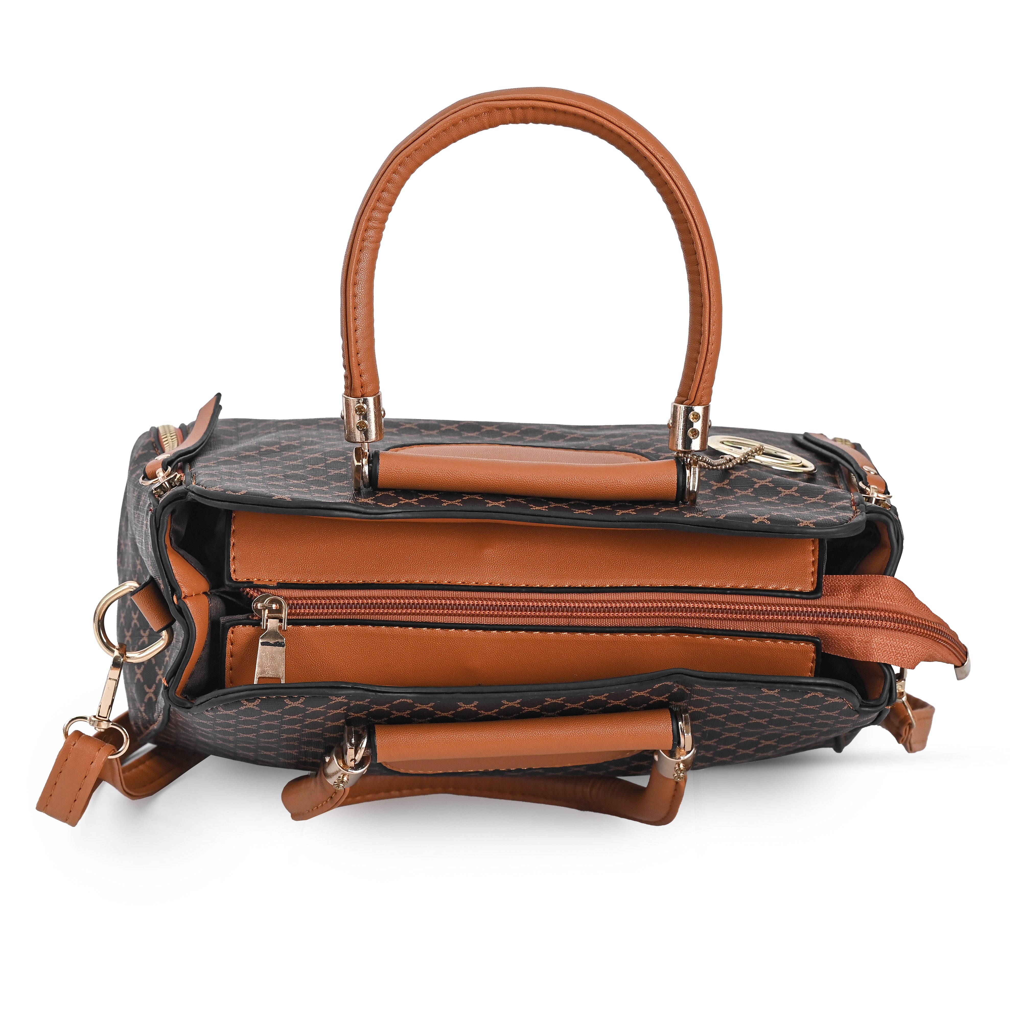 QIARRA Women's Brown bag, Satchel bag for Women – Secure and Women's Party Purse With Minimalist Design VB8065