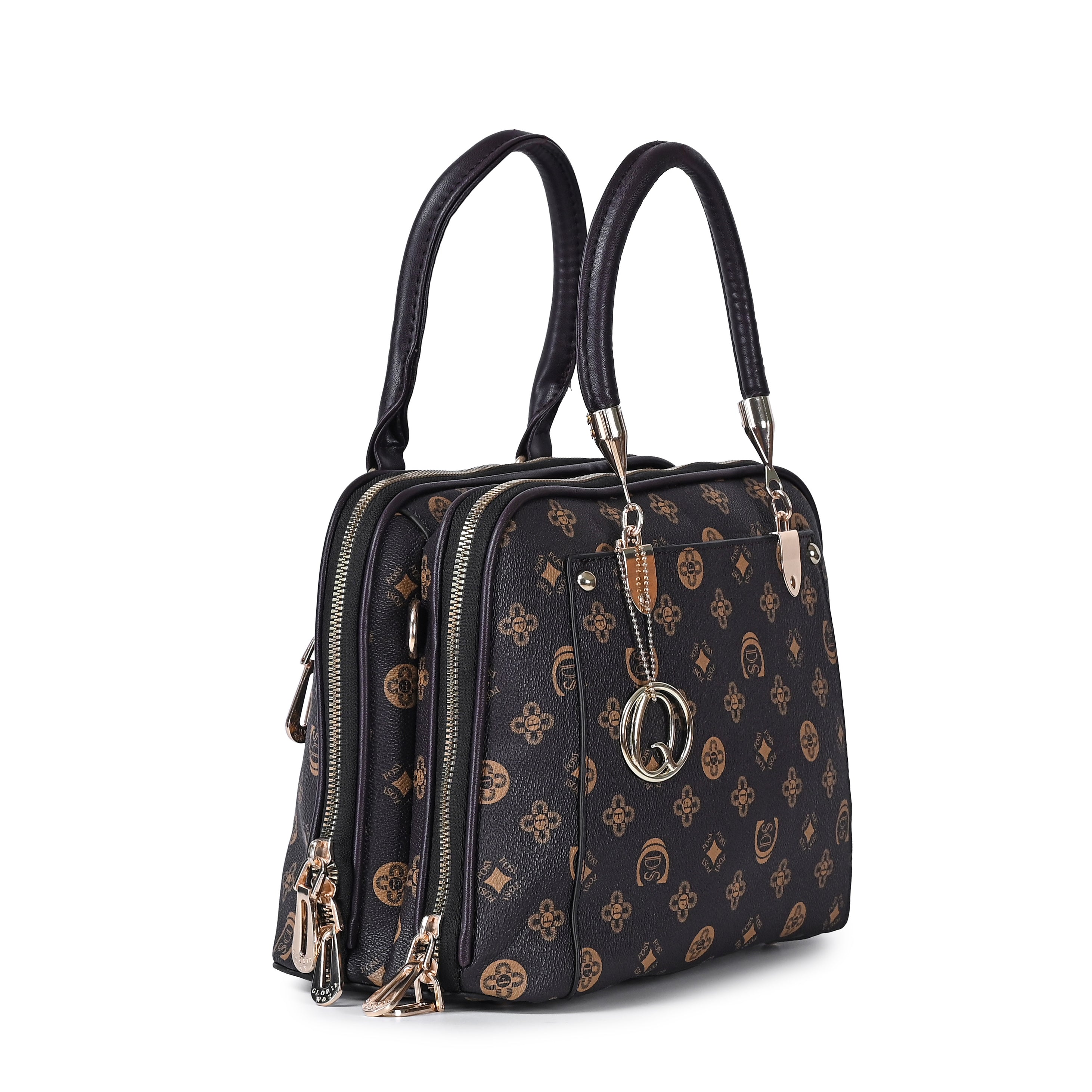 QIARRA Women Colorful Printed Handbag, Stylish & Patterned Design Shoulder Bag VB8098