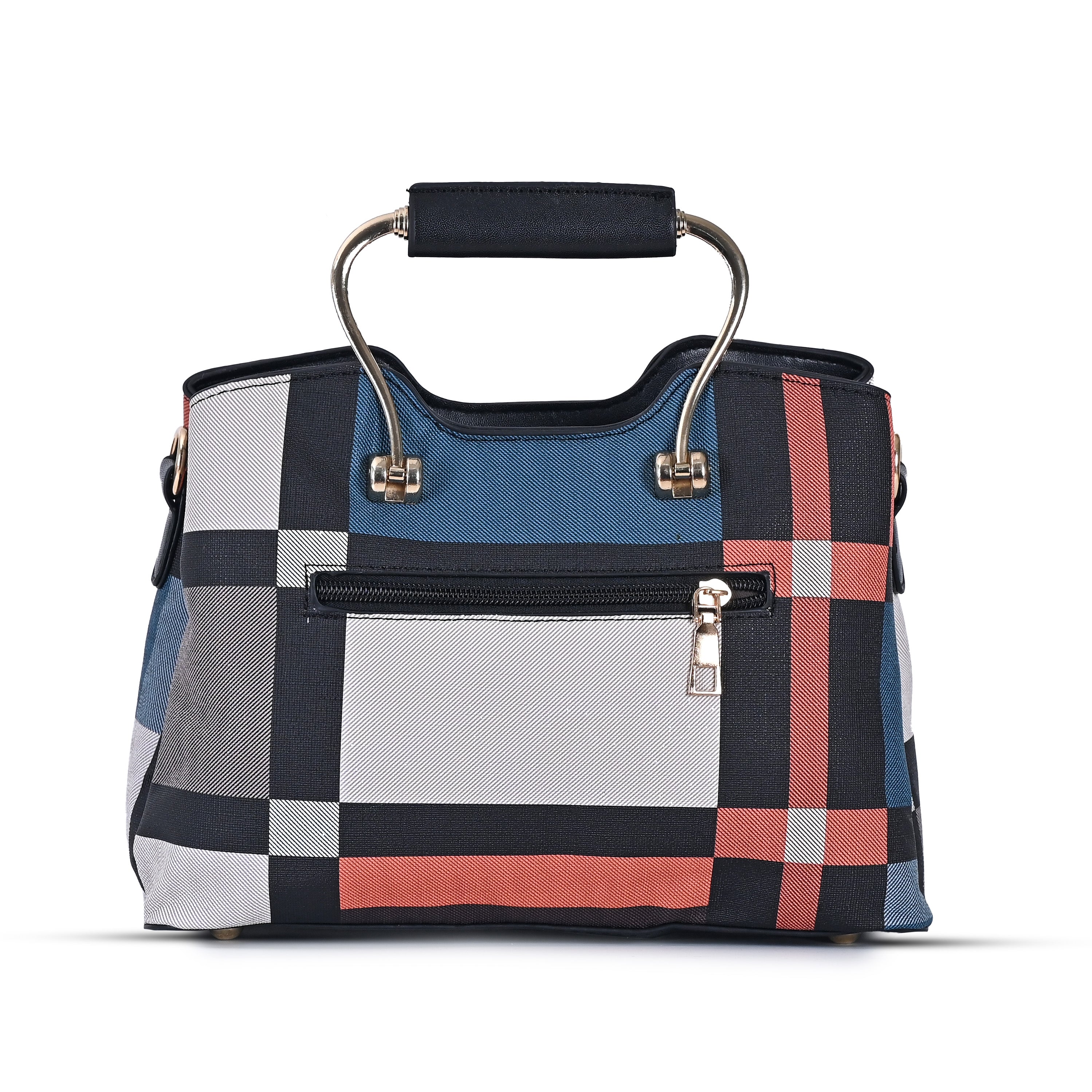 QIARRA Women's Checkered bag, Trendy Handbag, Stylish & Fashionable Check Pattern Purse for Everyday Use VB8102