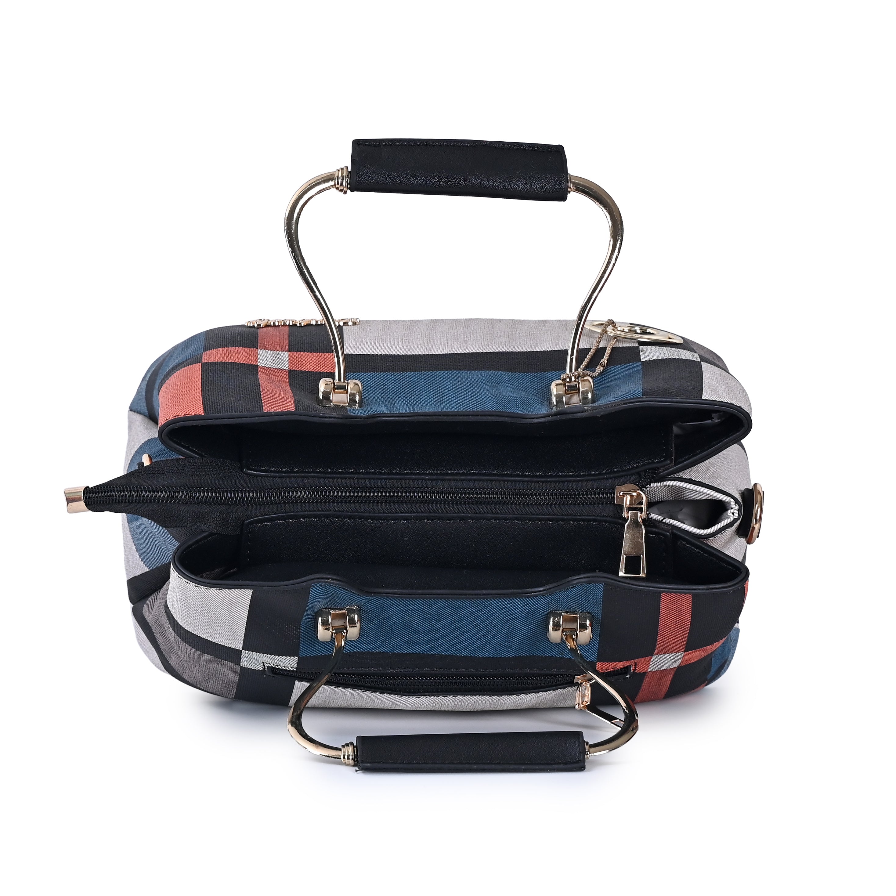 QIARRA Women's Checkered bag, Trendy Handbag, Stylish & Fashionable Check Pattern Purse for Everyday Use VB8102