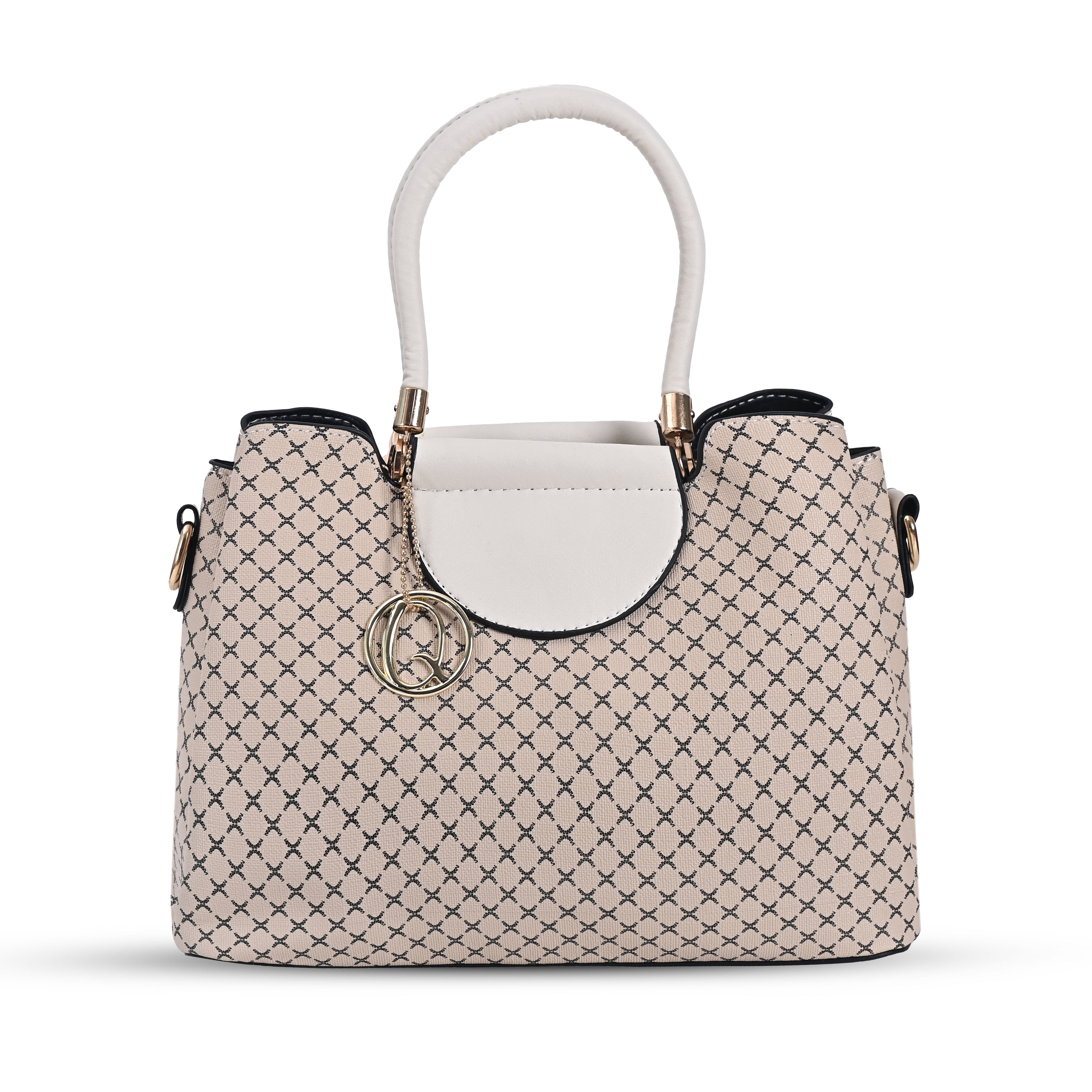 QIARRA Women's cream bag, Small Satchel Bag- Stylish, Casual, Daily Handbag, Purse For Women VB8061