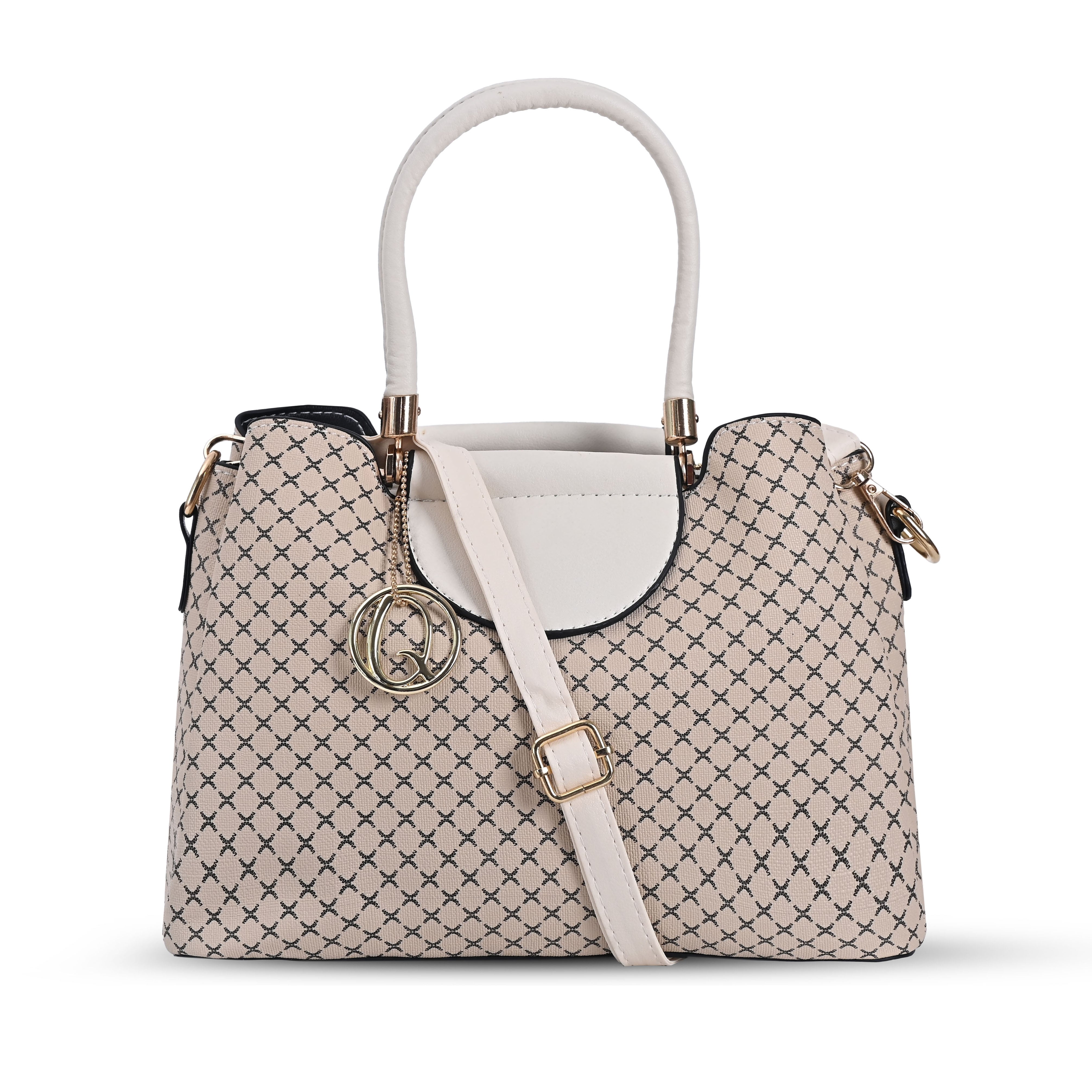 QIARRA Women's cream bag, Small Satchel Bag- Stylish, Casual, Daily Handbag, Purse For Women VB8061
