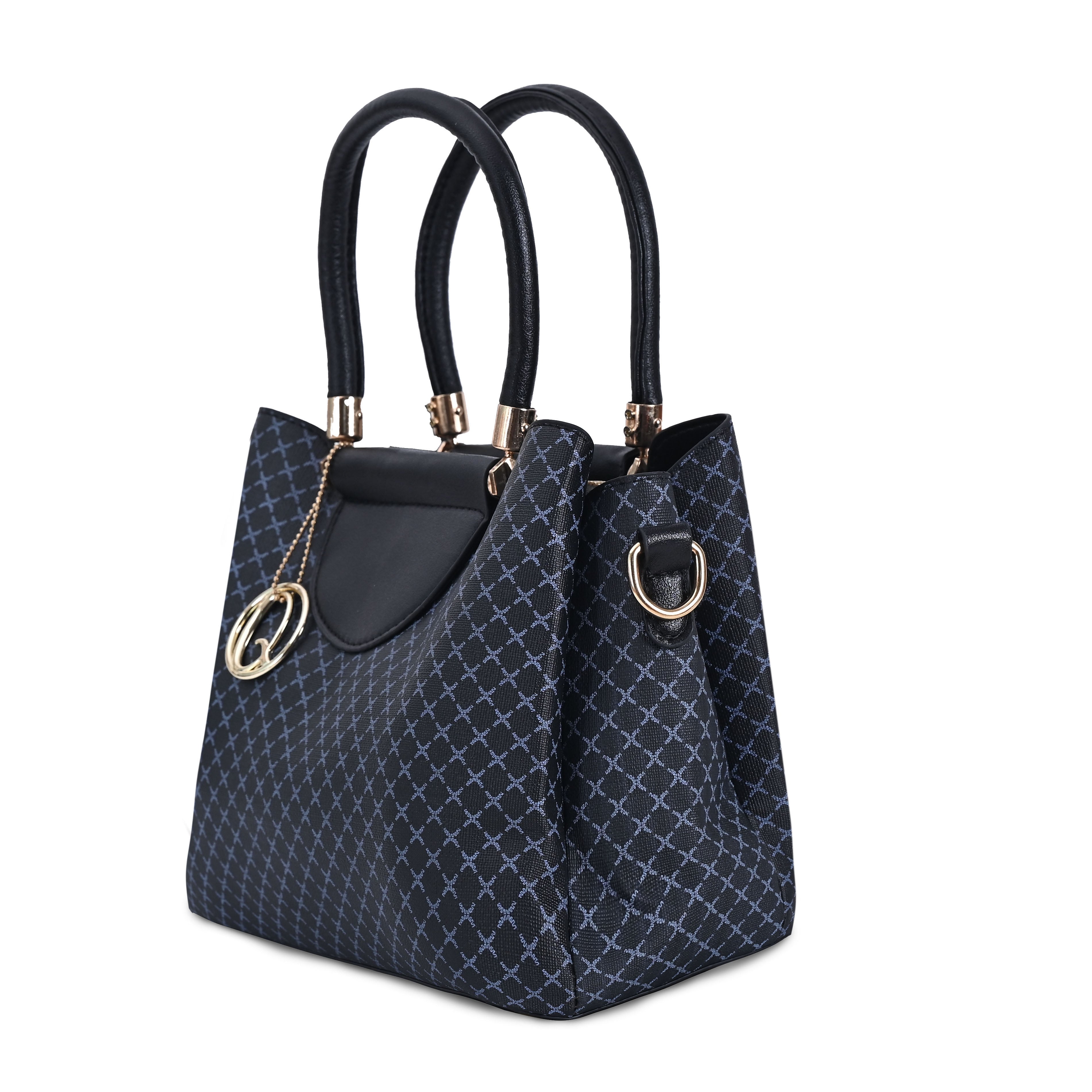 QIARRA Women's Black bag, Small Satchel Bag- Stylish, Casual, Daily Handbag, Purse For Women VB8059