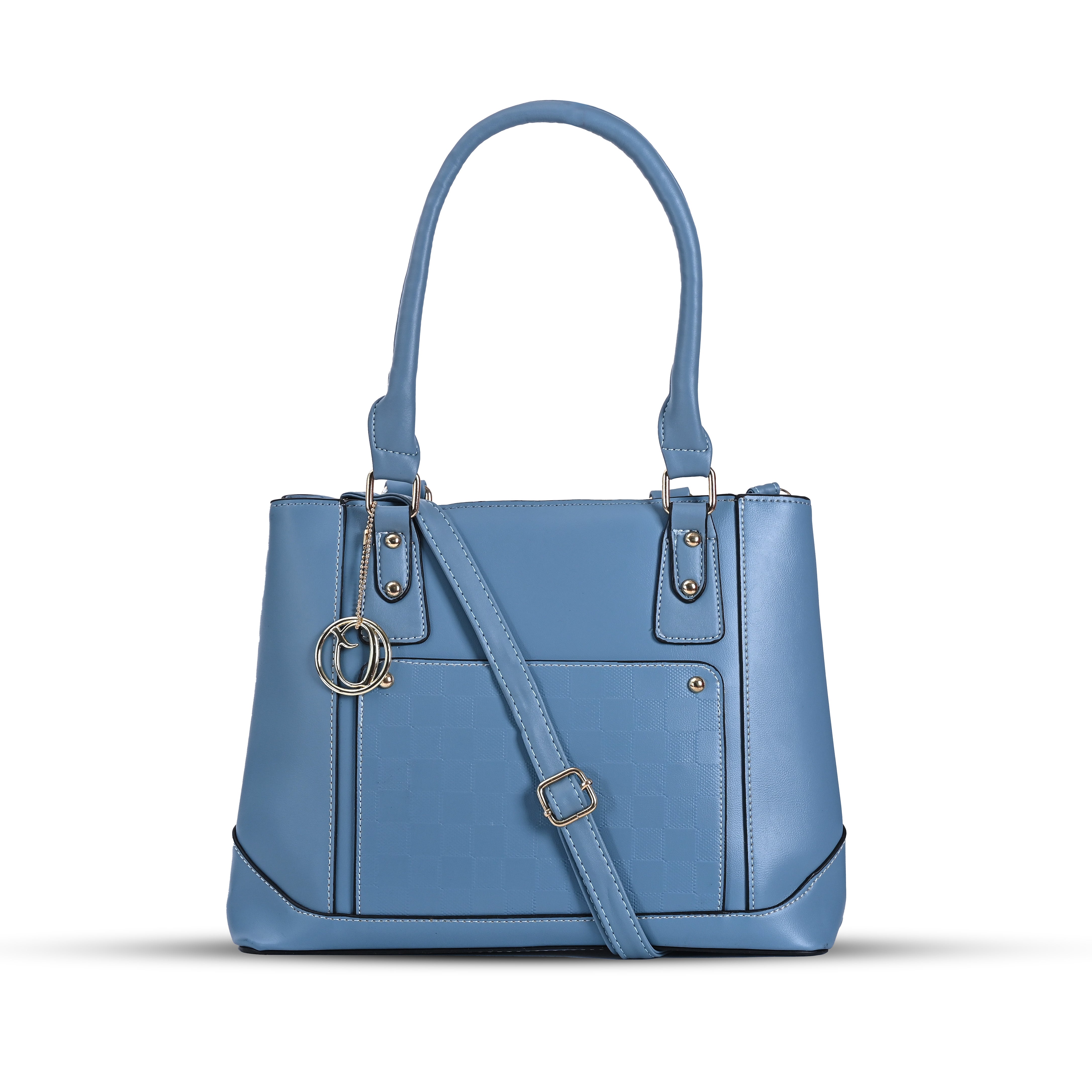 QIARRA Women's Sky Blue Small Satchel Bag- Stylish, Casual, Daily Handbag, Purse For Women VB8080