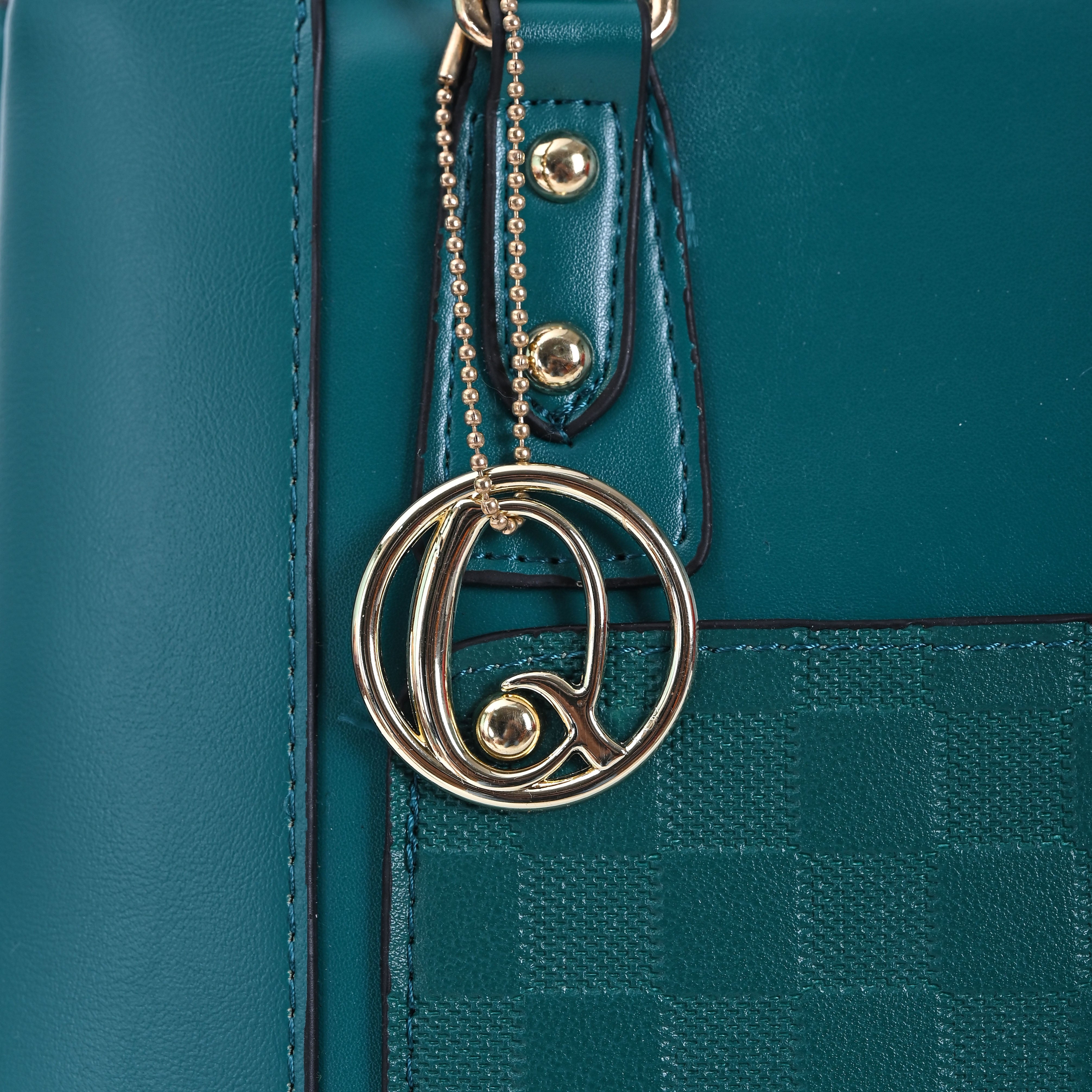 QIARRA Women's Bottle Green Small Satchel Bag- Stylish,Casual,Daily Handbag, Purse For Women VB8081