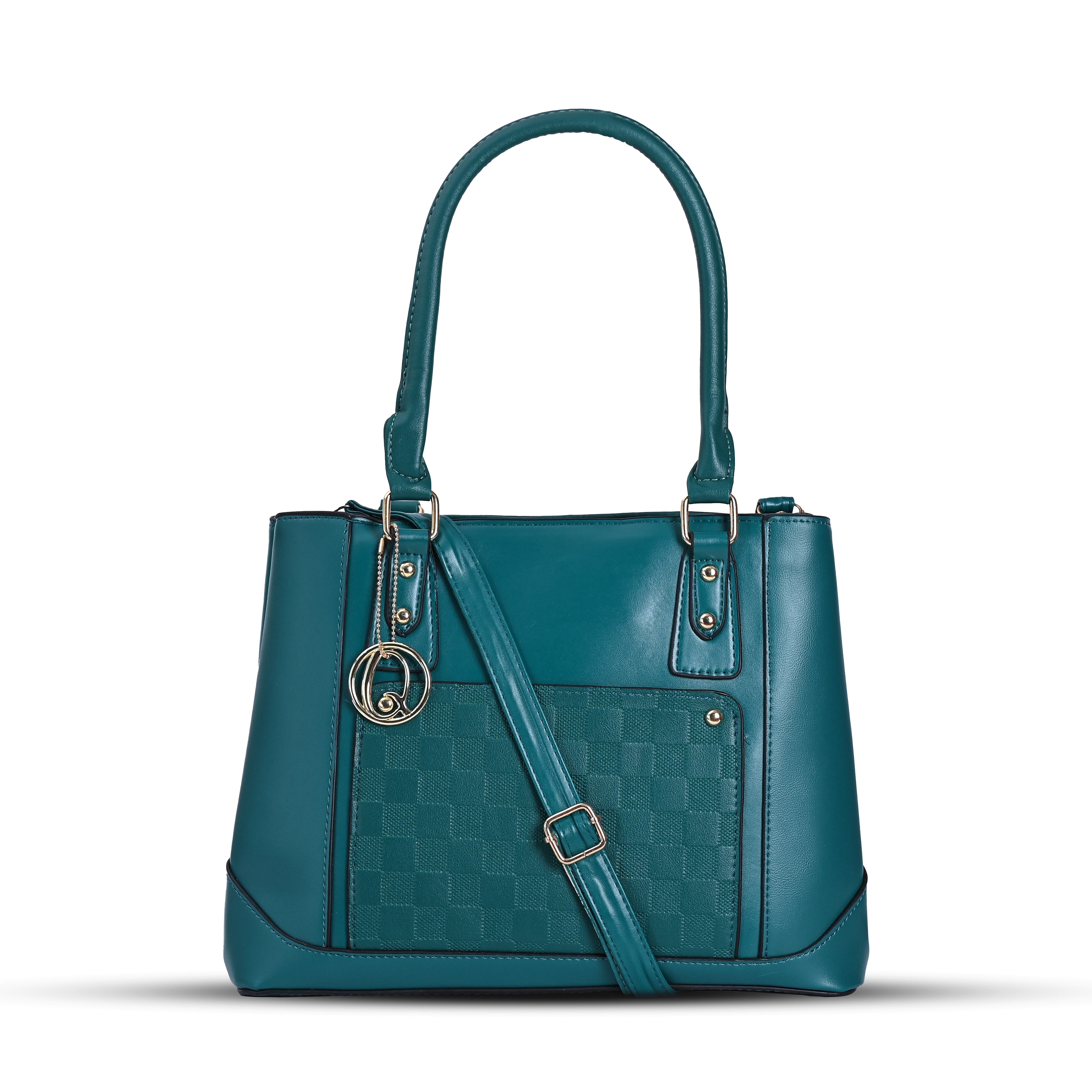 QIARRA Women's Bottle Green Small Satchel Bag- Stylish,Casual,Daily Handbag, Purse For Women VB8081