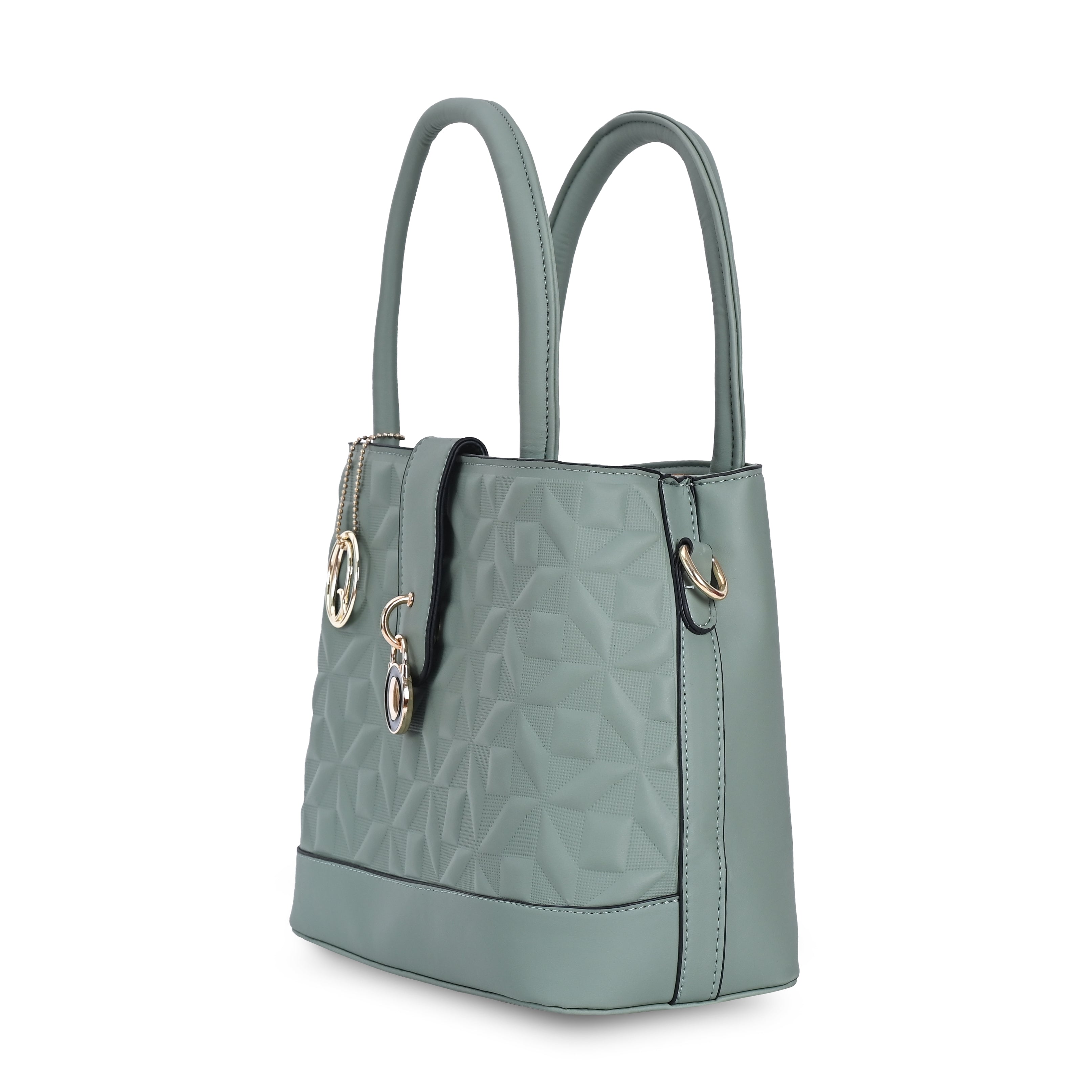 QIARRA Women's light green Handbag For Office And College | Daily & Travel Use | Satchel Bag for Work | Lightweight Vanity Handbag for Women| Gift For Women VB8053