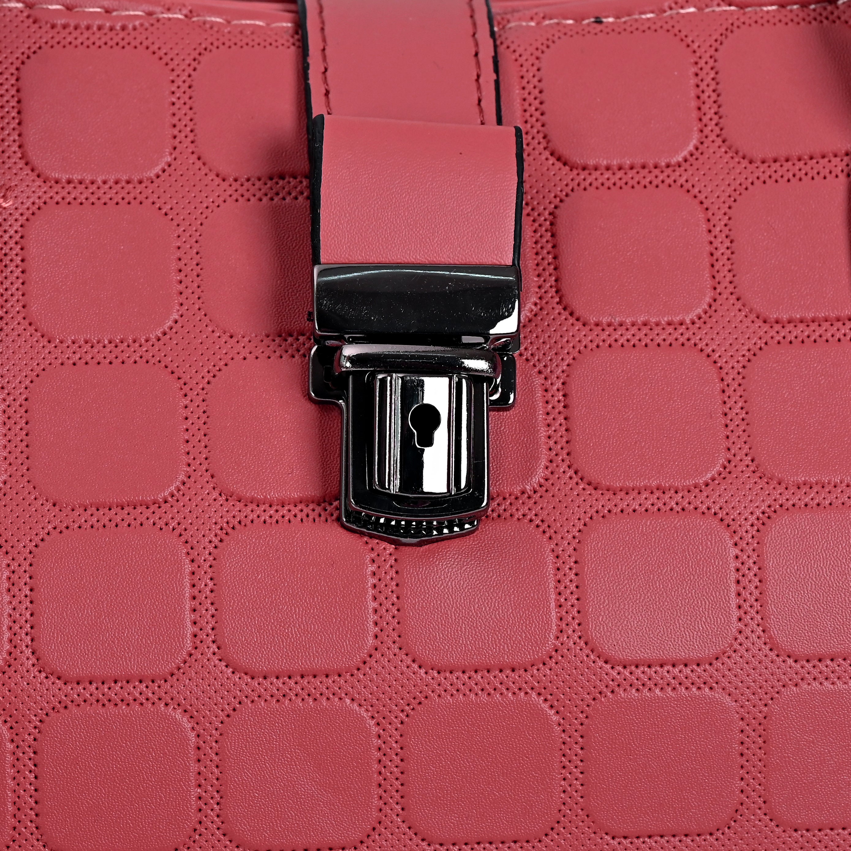 QIARRA Women's Maroon Trendy Handbag Modern Everyday Handbag With Minimalist Design VB8039