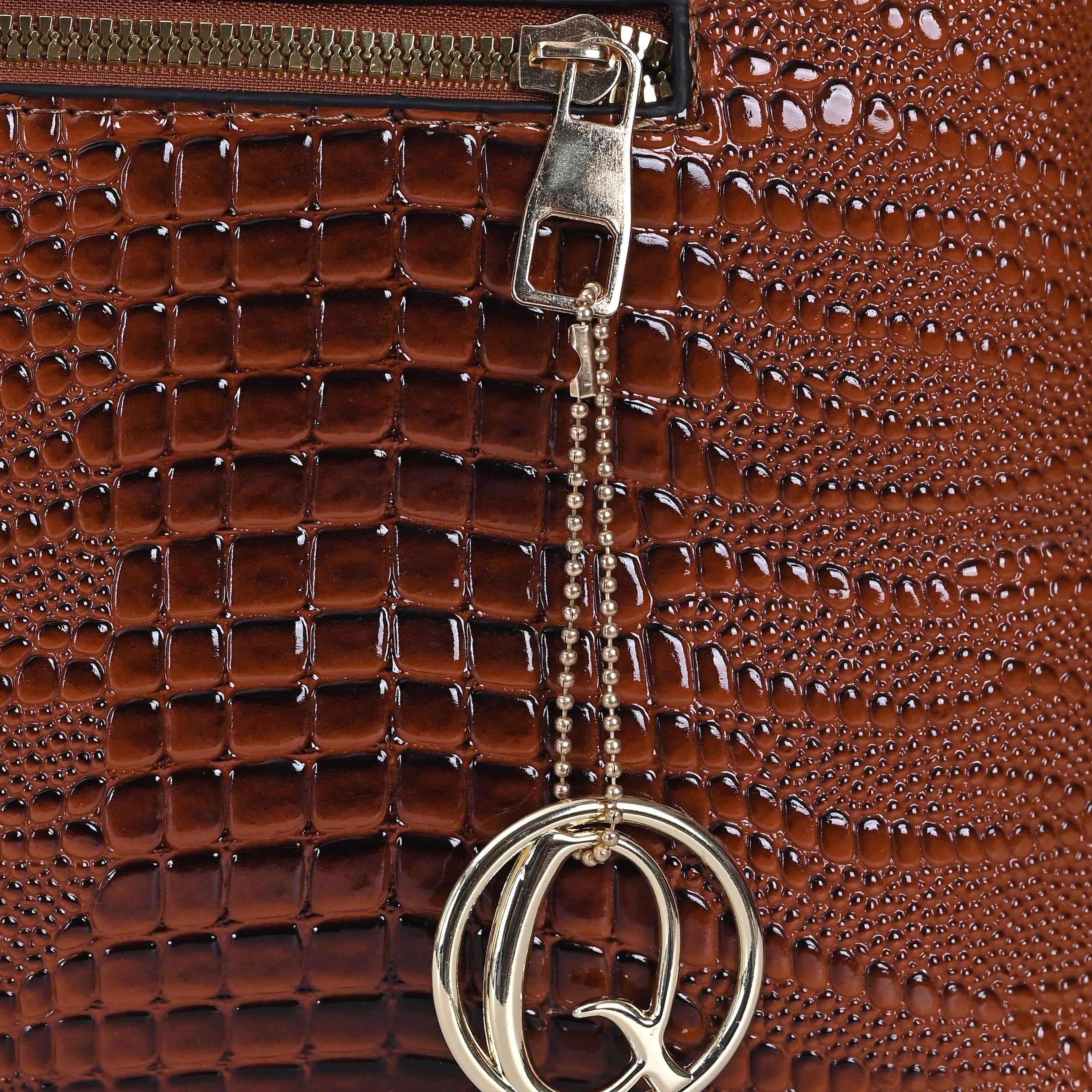 QIARRA Women Brown Premium Clutch Handbag, Soft & Secure Style Handbag for Women VB8087