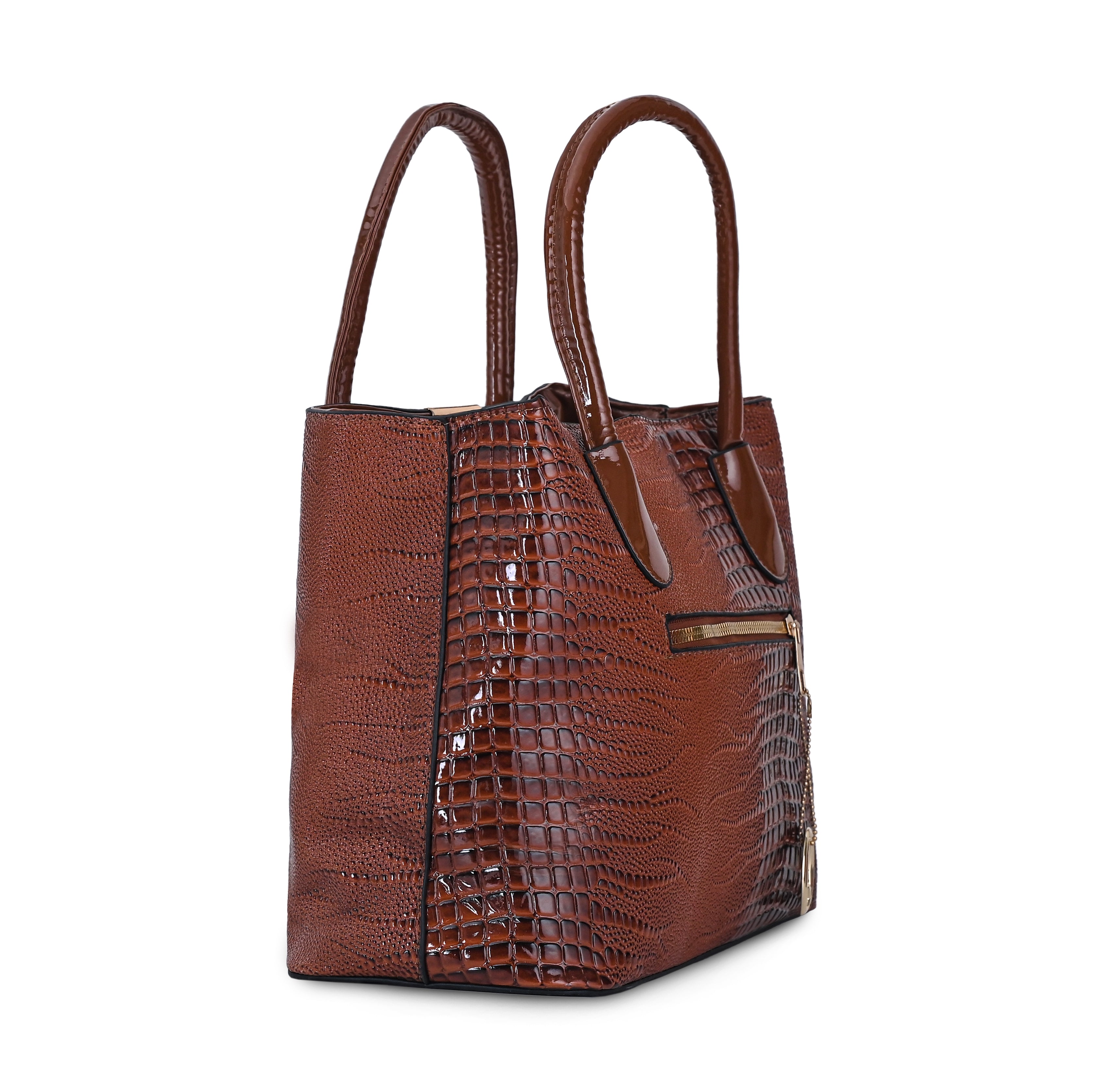 QIARRA Women Brown Premium Clutch Handbag, Soft & Secure Style Handbag for Women VB8087