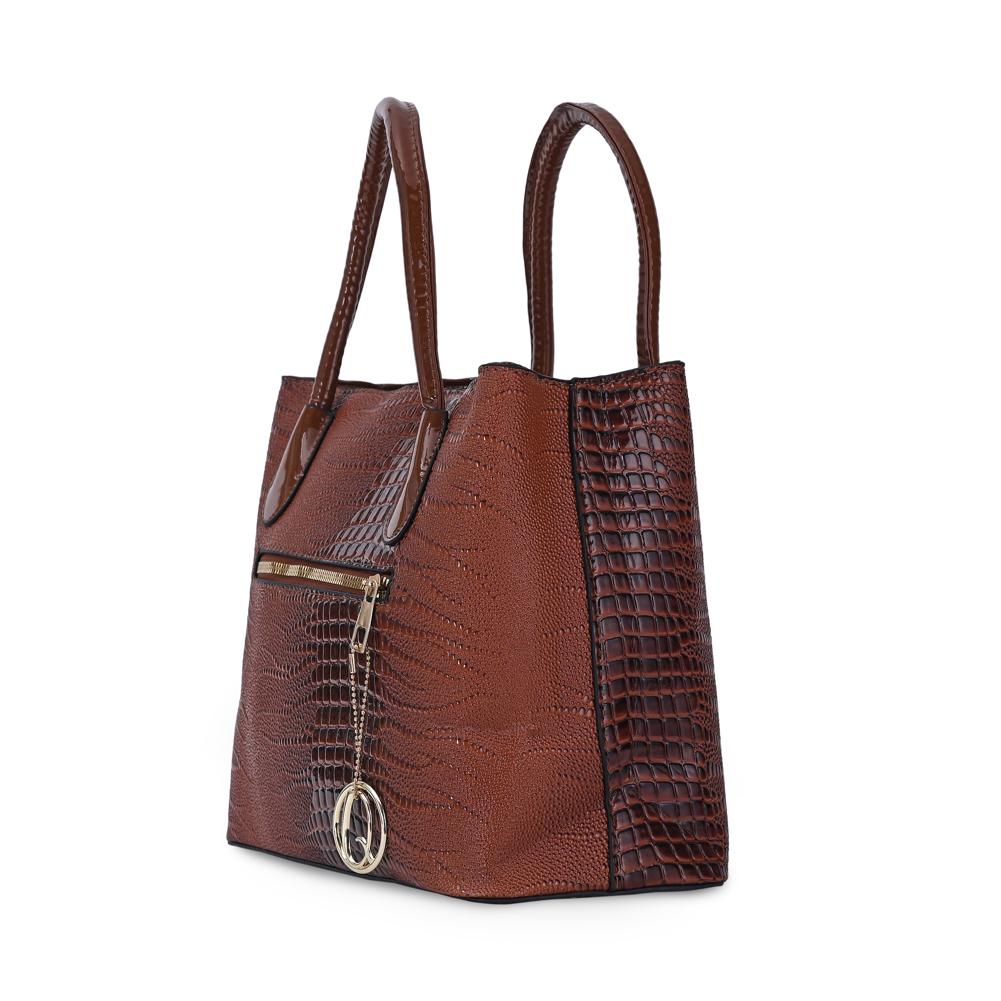 QIARRA Women Brown Premium Clutch Handbag, Soft & Secure Style Handbag for Women VB8087