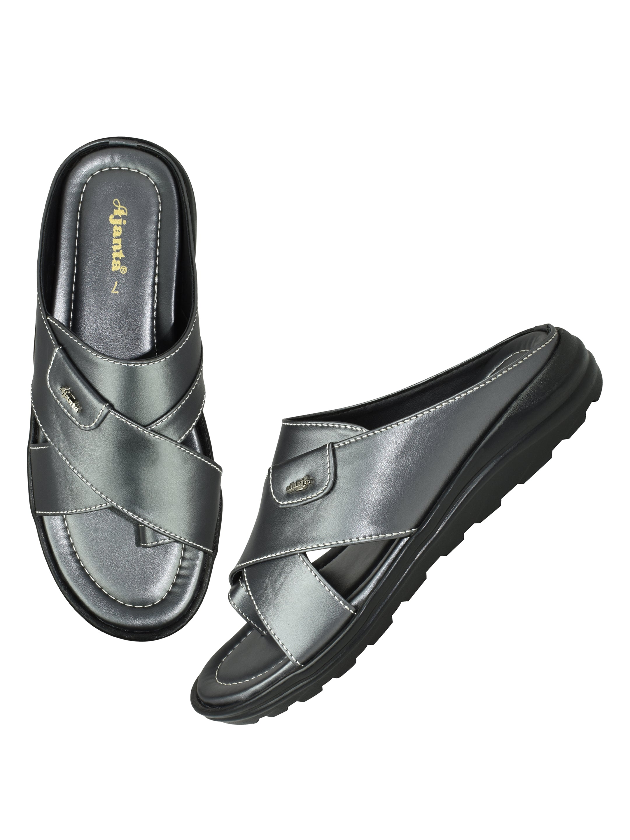Ajanta Synthetic Sandals for Men Comfortable Sole & Durable Sandal /Men’s Casual Slip-On Sandals  EG0848