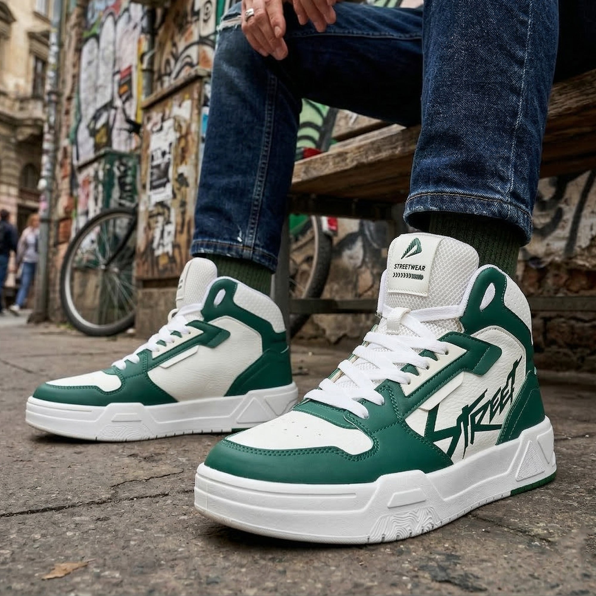 Impakto Ascendix Men's High Top Casual Sneakers – Ajanta Shoes