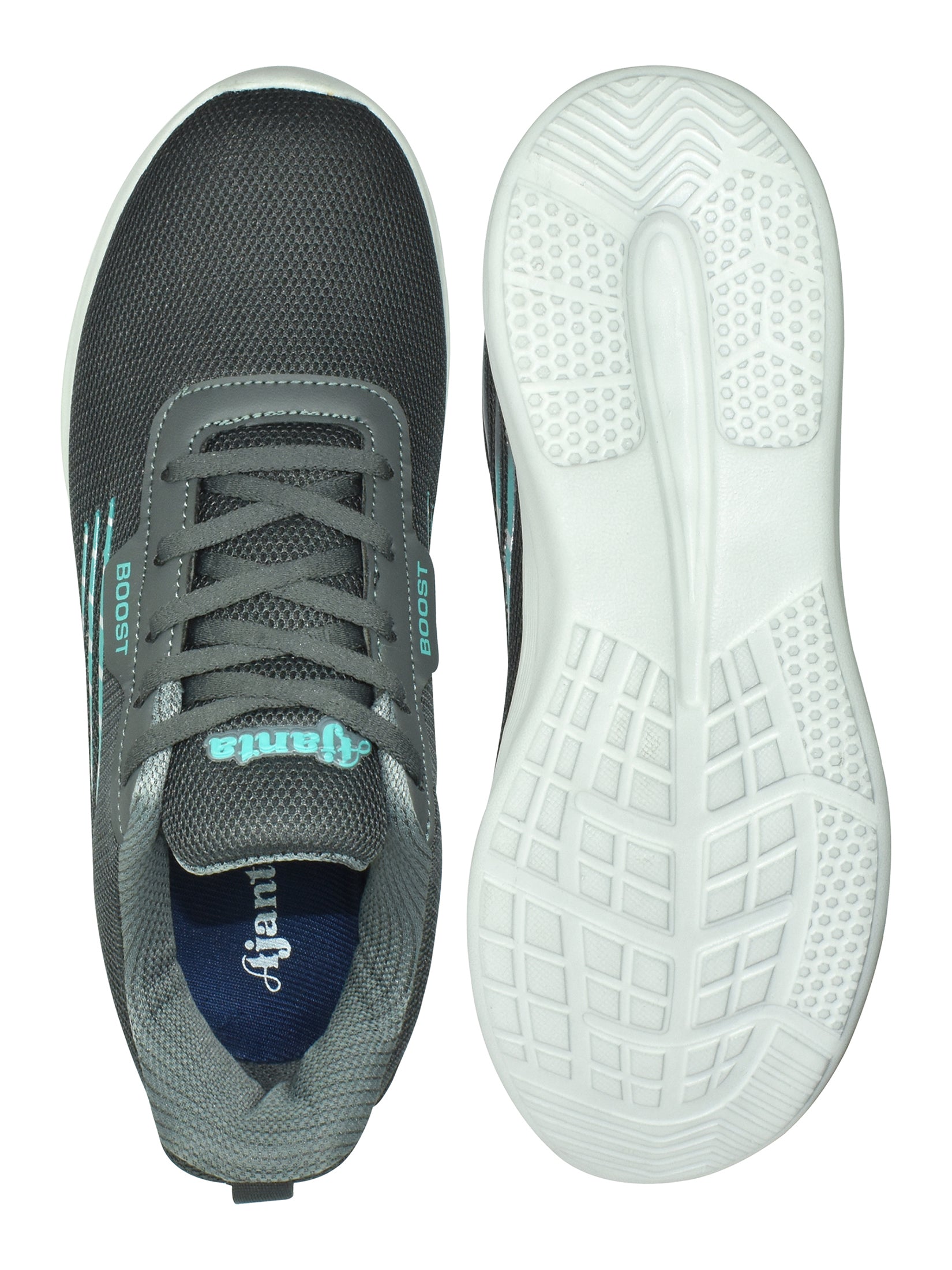 Ajanta Grey Men's Lightweight & Comfortable Walking Shoes with Anti-Skid EVA Sole  EG1019