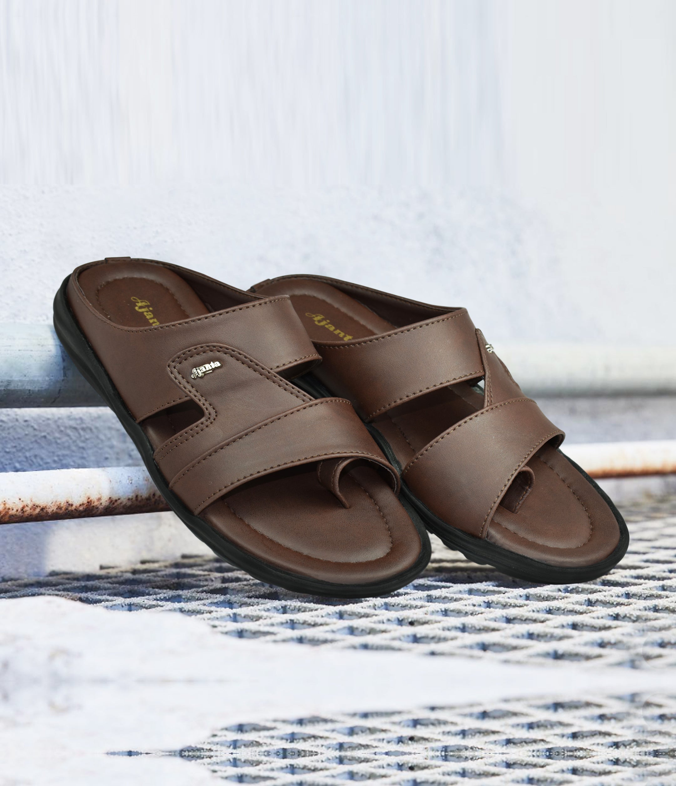 Ajanta Men Sandal / Men’s Slip-On Sandals / Lightweight, Durable & Perfect for Everyday Use EG3007