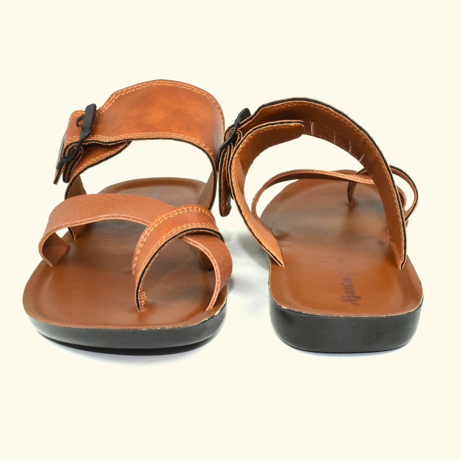 AJANTA Tan All-Day Comfort Slippers for Men | Casual Flip-Flop | Home Use | Daliy-Wear | Anti Slip For Men's EG3014