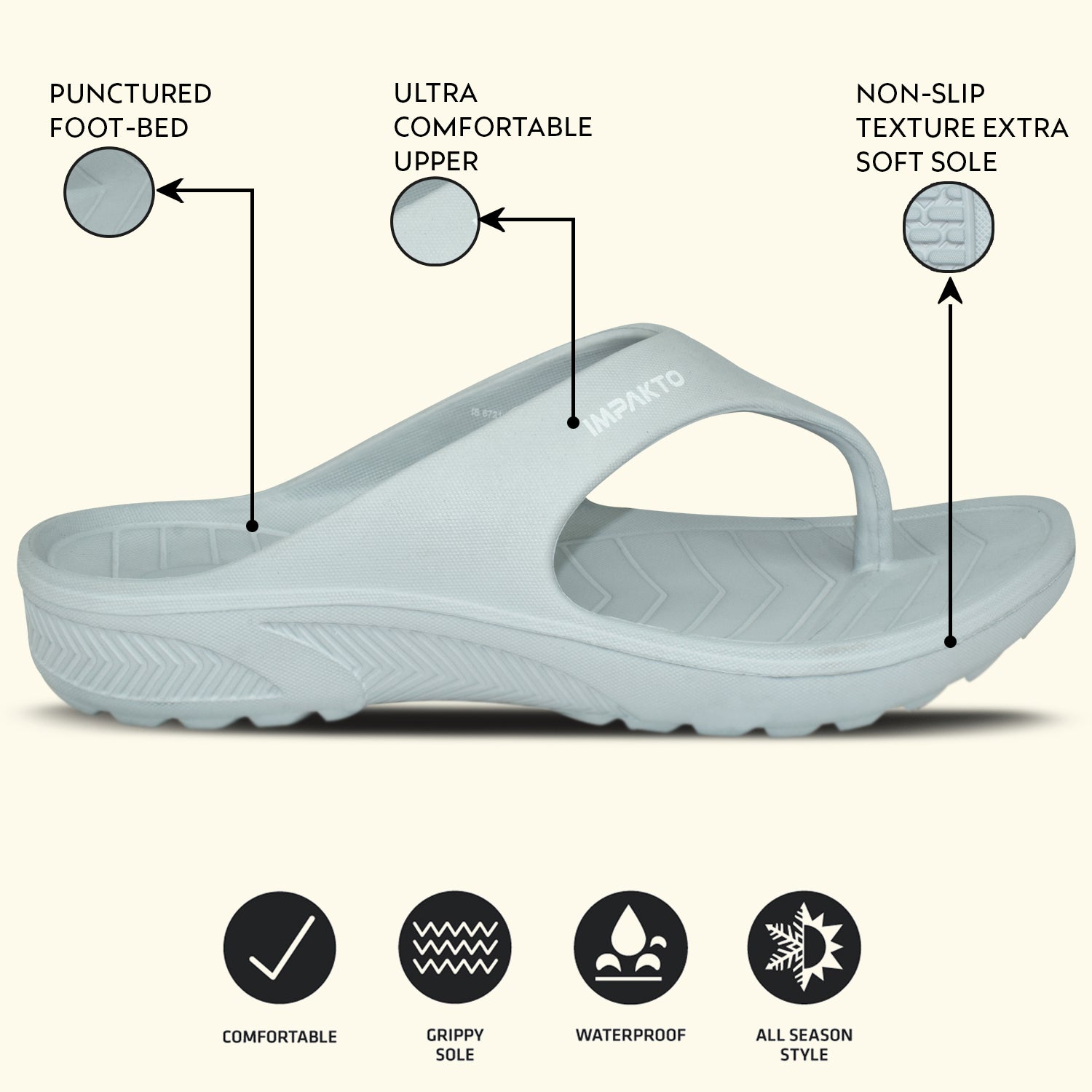 Ajanta Men’s Flip-Flop Slippers for Daily Wear & Home Use