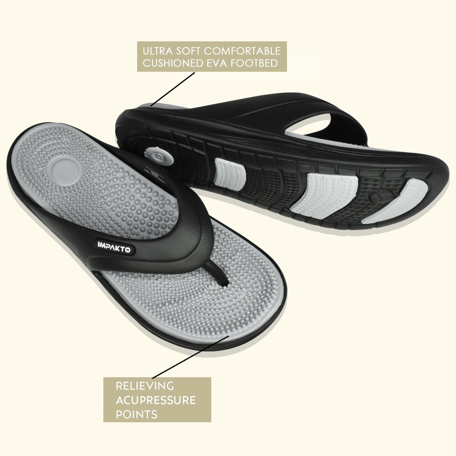 Impakto by Ajanta Classic Slippers for Men | Stylish, Comfortable & Lightweight Flip Flops for Men's