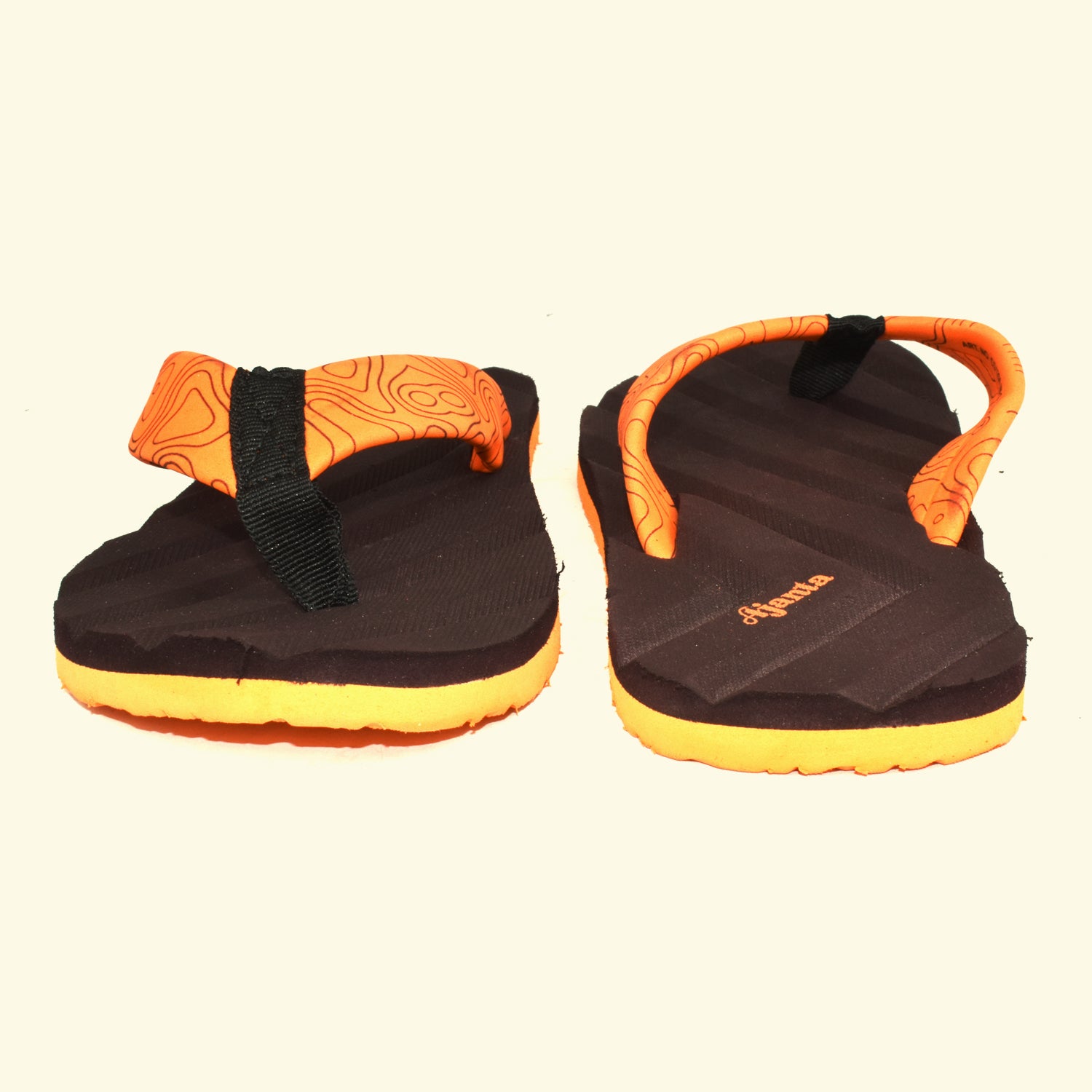 Ajanta Men's Brown Slip-On Chappal | Lightweight EVA Sole | Durable Synthetic Upper | Comfortable Daily Sandal EG3035