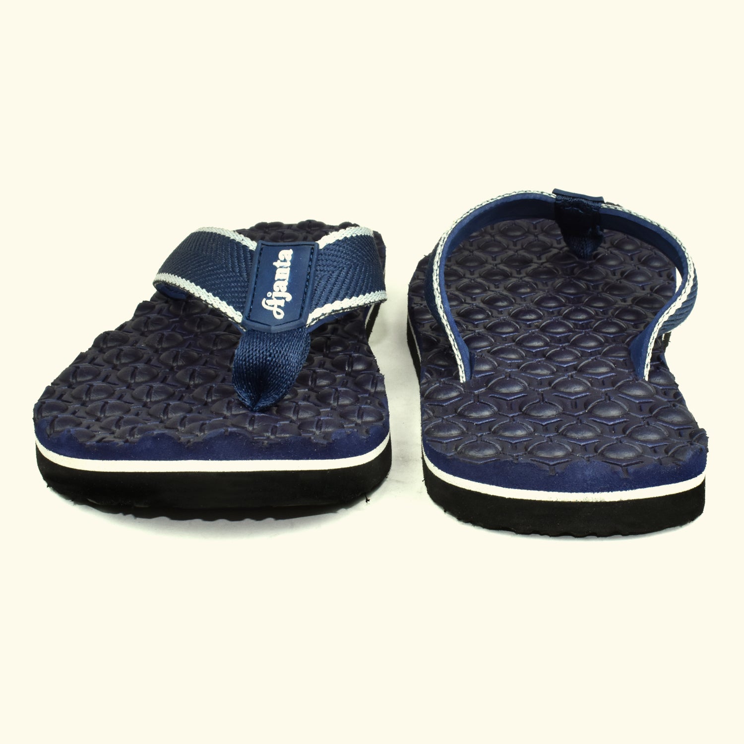 Ajanta Men's Blue Slip-On Outdoor Slippers | Lightweight EVA Sole | Durable Synthetic Upper | Comfortable Daily Wear | Slippers EG3037