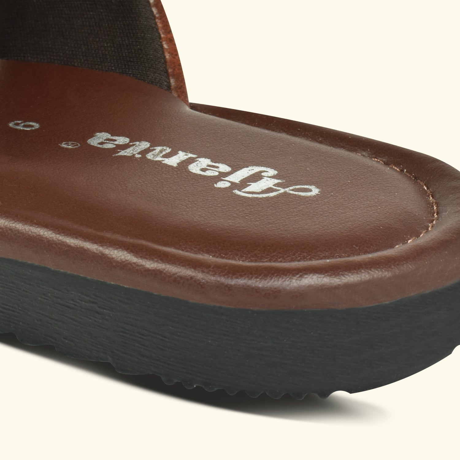 Ajanta Men Brown Thong Style Cushioned Footbed Sandal for Men EG3040