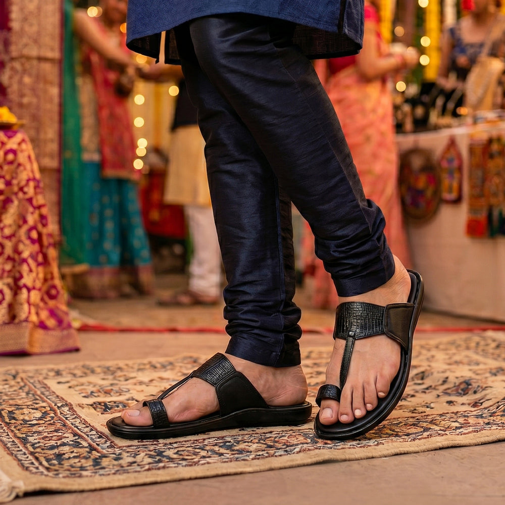 AJANTA Men Lightweight Comfort Sandals | Flexible Sole | Casual Wear