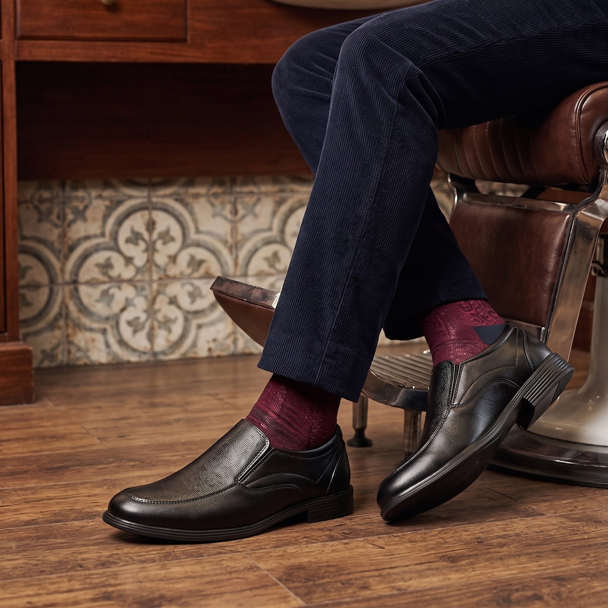 Ajanta Men's Lace-Up Stylish Loafers