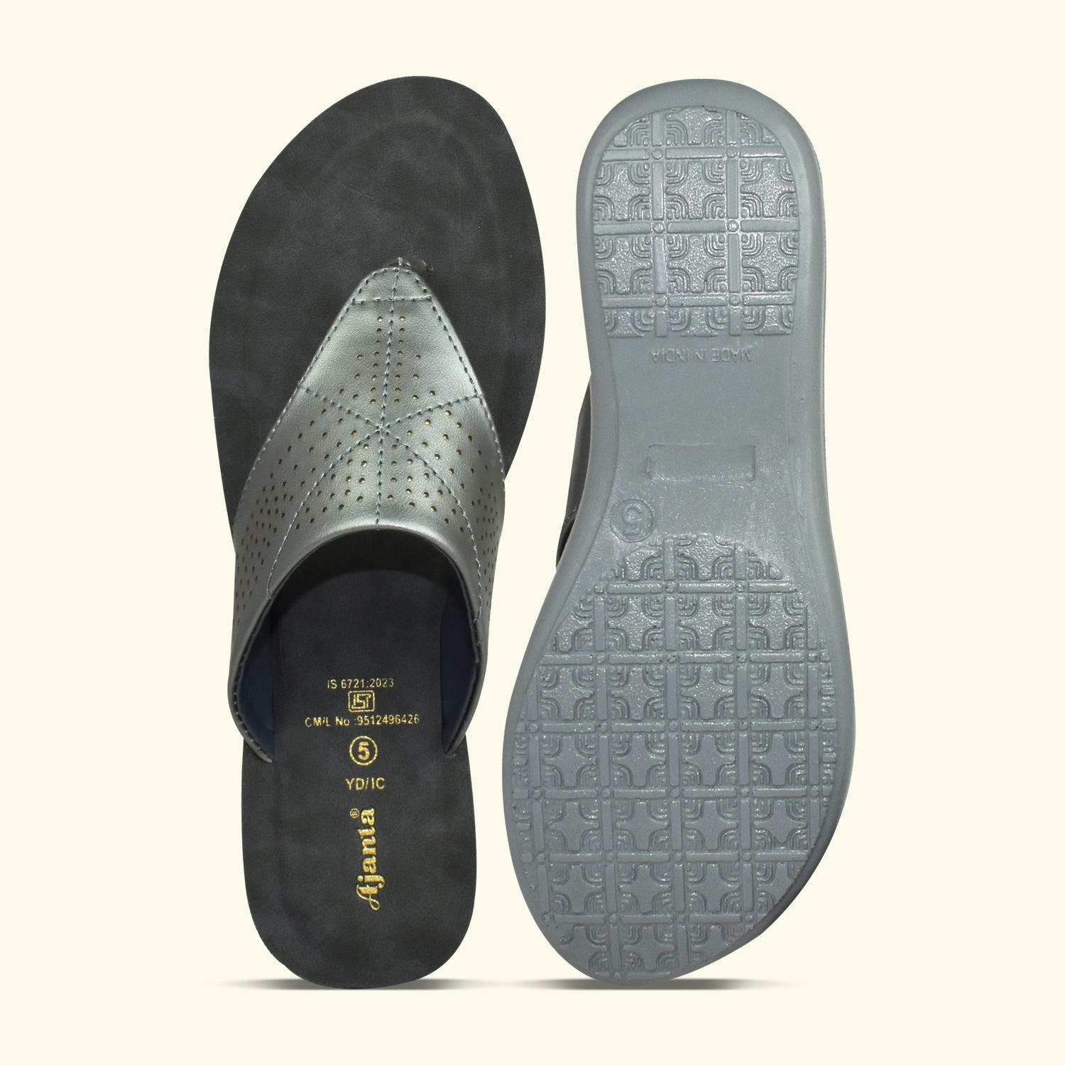 AJANTA Women Flat Sandals for Women| Casual Sandals| Comfortable Ladies Sandal EL1019