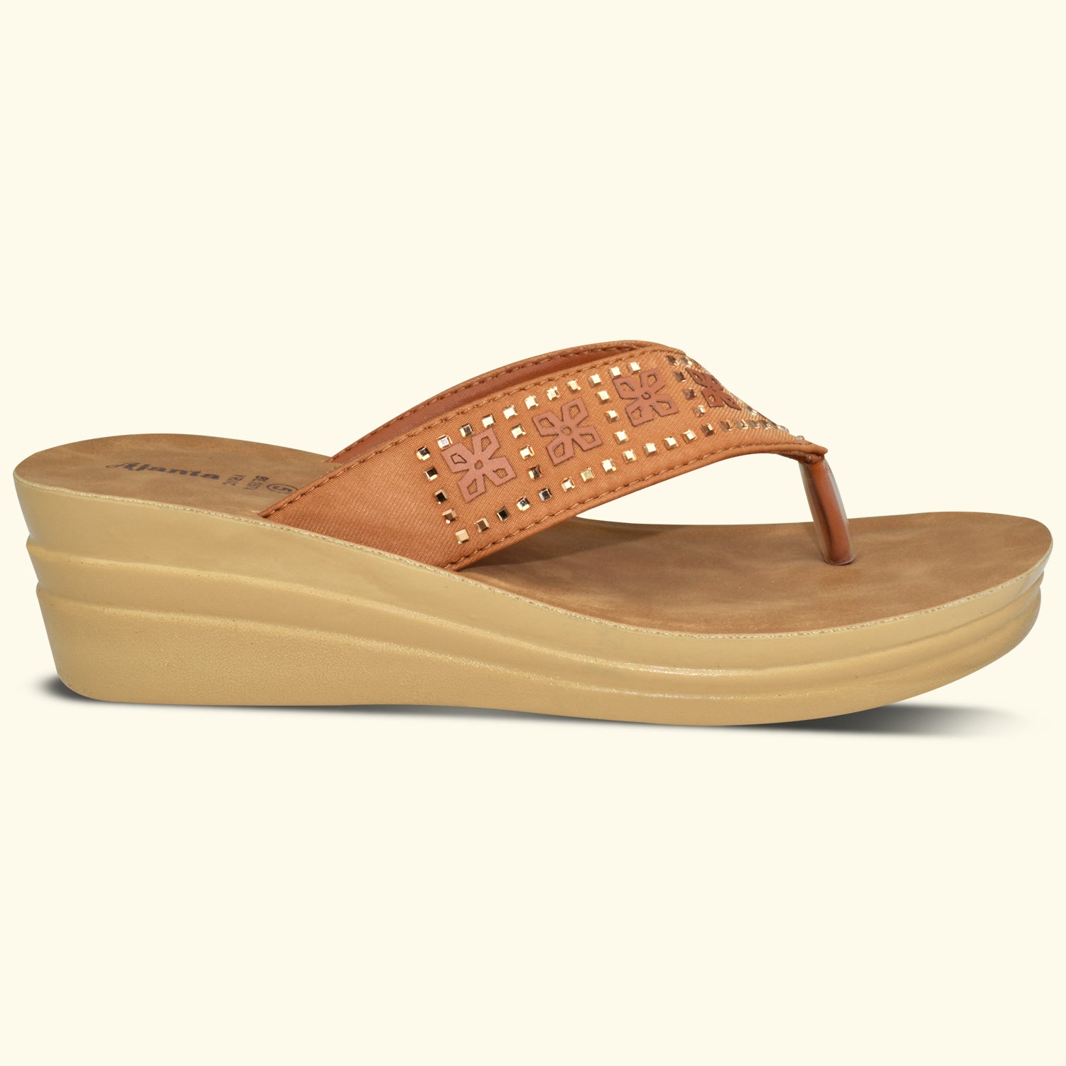 AJANTA Casual Sandal|Flat Sandals For Women|Flats For Daily Use|Comfortable Ladies Chappal EL1022