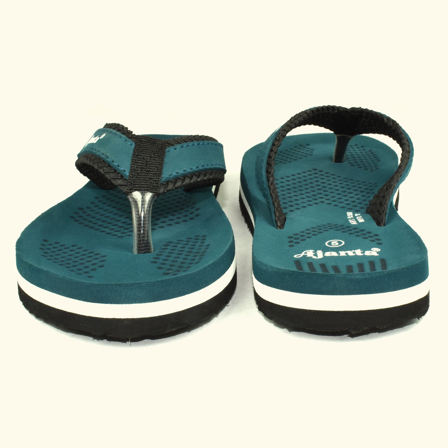 Ajanta Women's Sea Green Slip-On Outdoor Slippers | Lightweight EVA Sole | Durable Synthetic Upper | Everyday Comfort Wear | Slipper EL1034