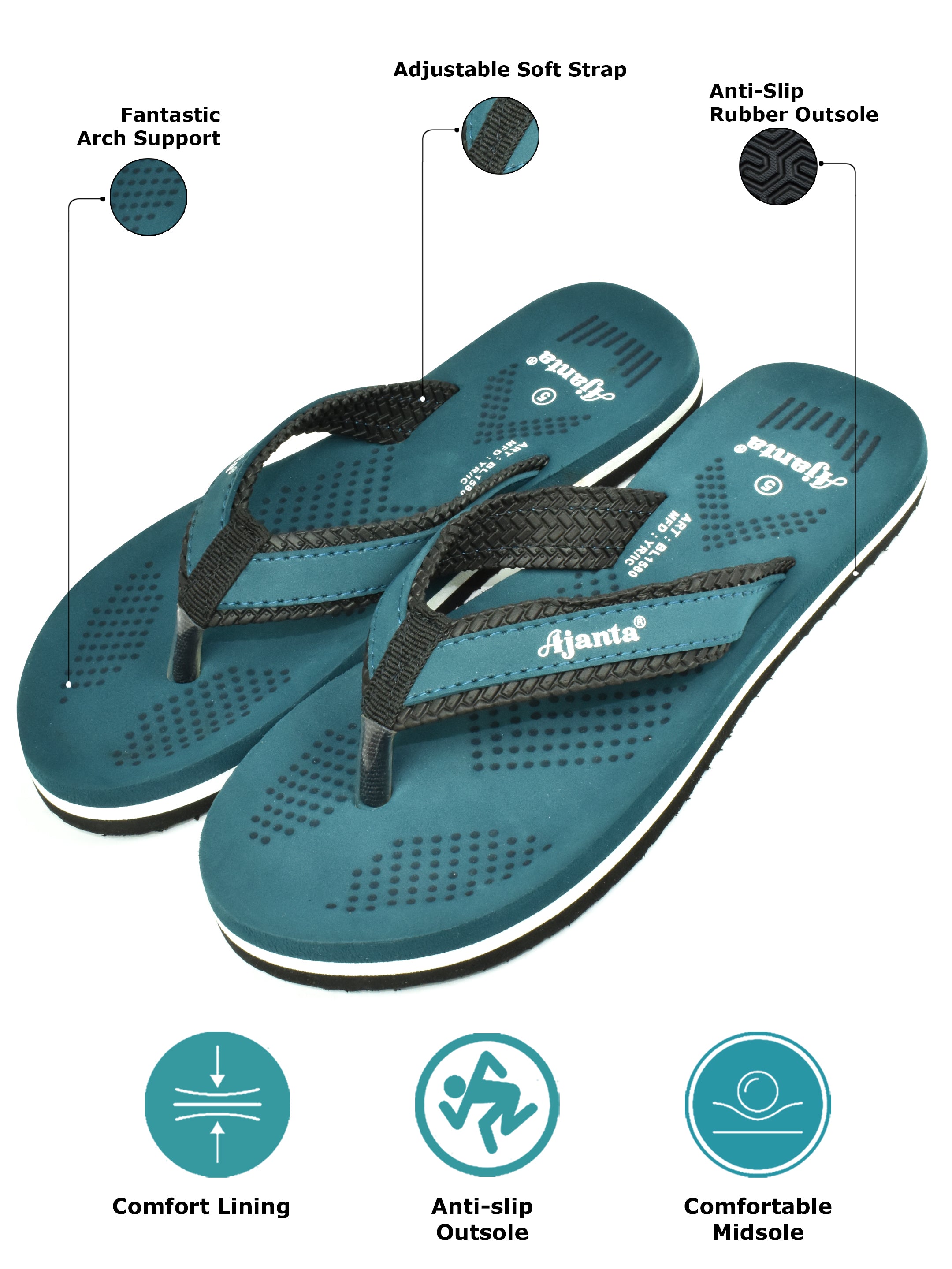 Ajanta Women’s Slip-On Outdoor Slippers