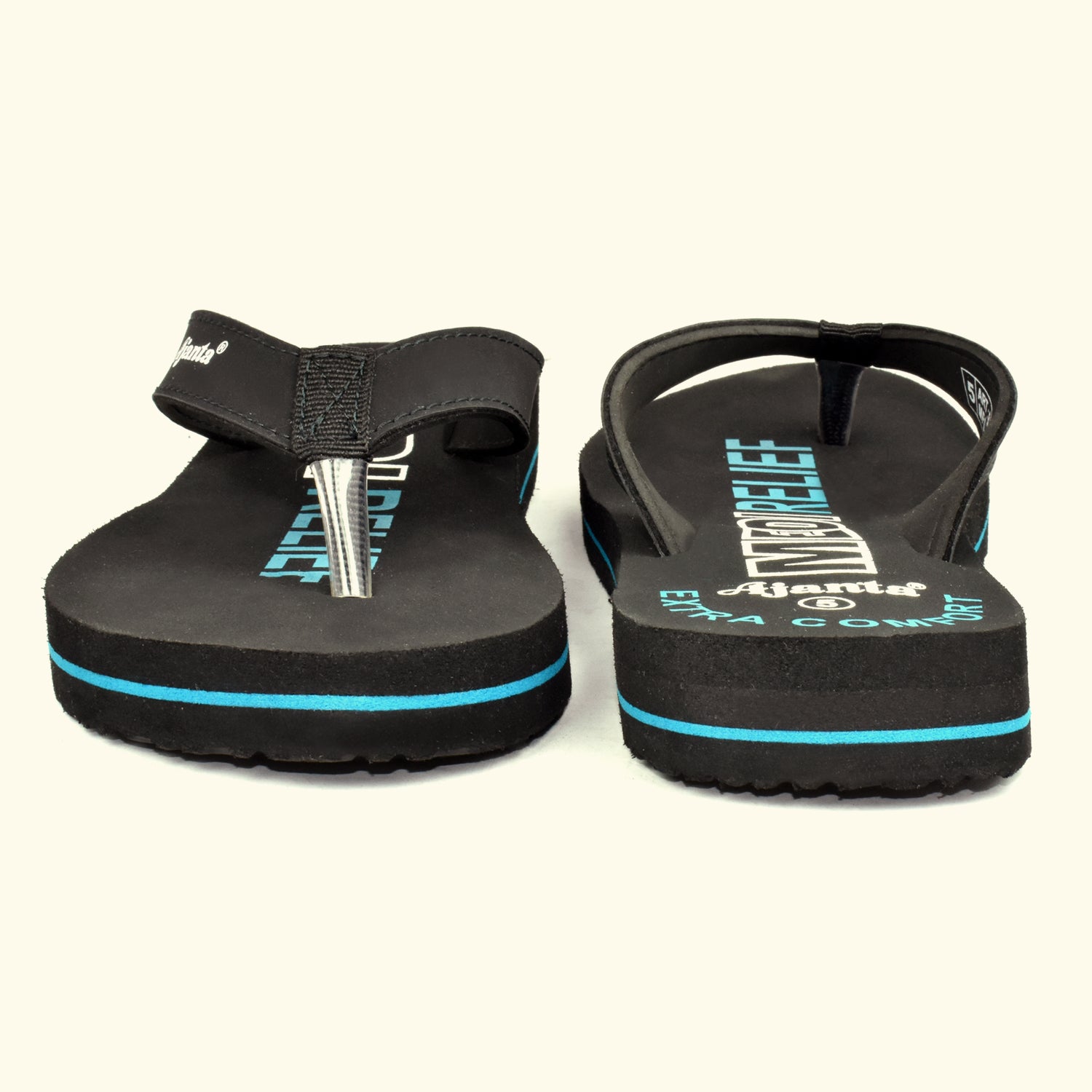 Ajanta Women's Black Slip-On Outdoor Slippers | Lightweight EVA Sole | Durable Synthetic Upper | Everyday Comfort Slippers EL1035