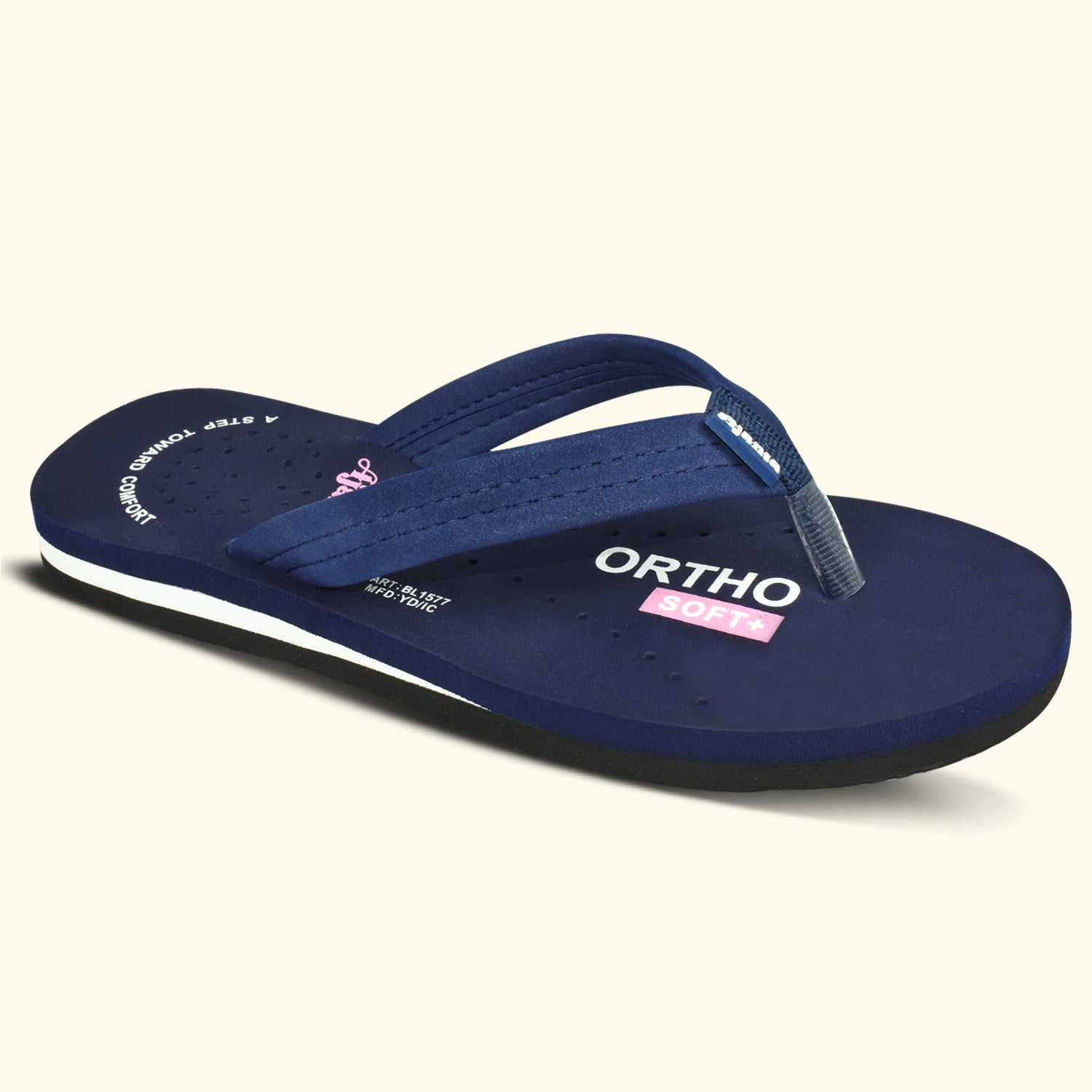 AJANTA Ortho +Women's Doctor Slippers | Orthopedic, Non-Slip, Lightweight, Comfortable Flats EL1036