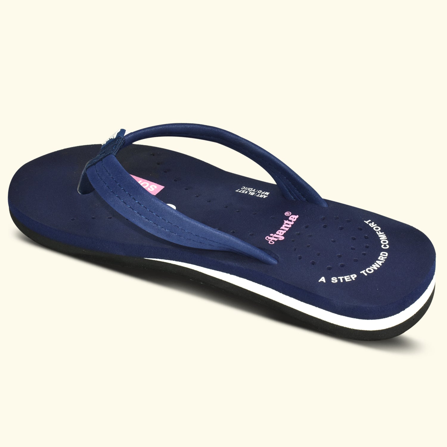 AJANTA Ortho +Women's Doctor Slippers | Orthopedic, Non-Slip, Lightweight, Comfortable Flats EL1036
