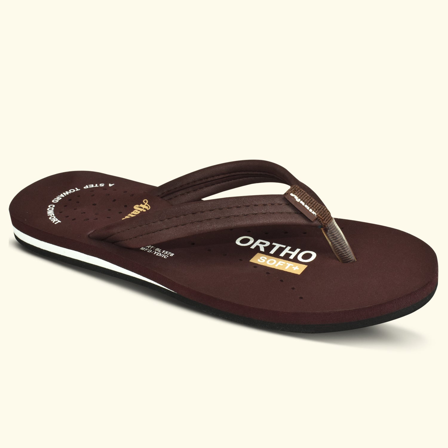 AJANTA Ortho + Women's Doctor Slippers |Stylish Casual Chappals & House Flip-Flops for Ladies and Girls EL1037
