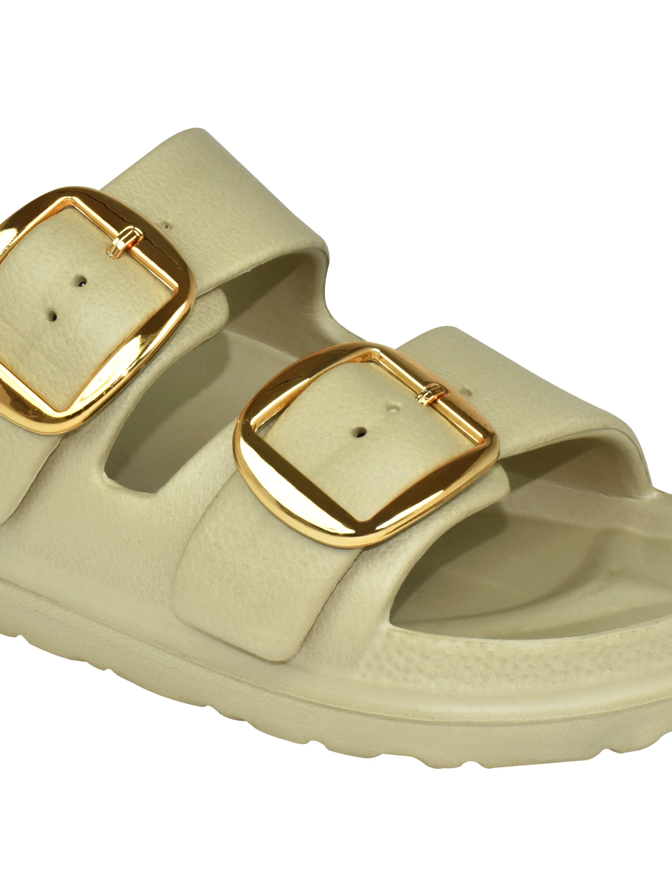 AJANTA Waterproof Women's Classic Cushion Sliders with Adjustable Buckle Strap EL3022